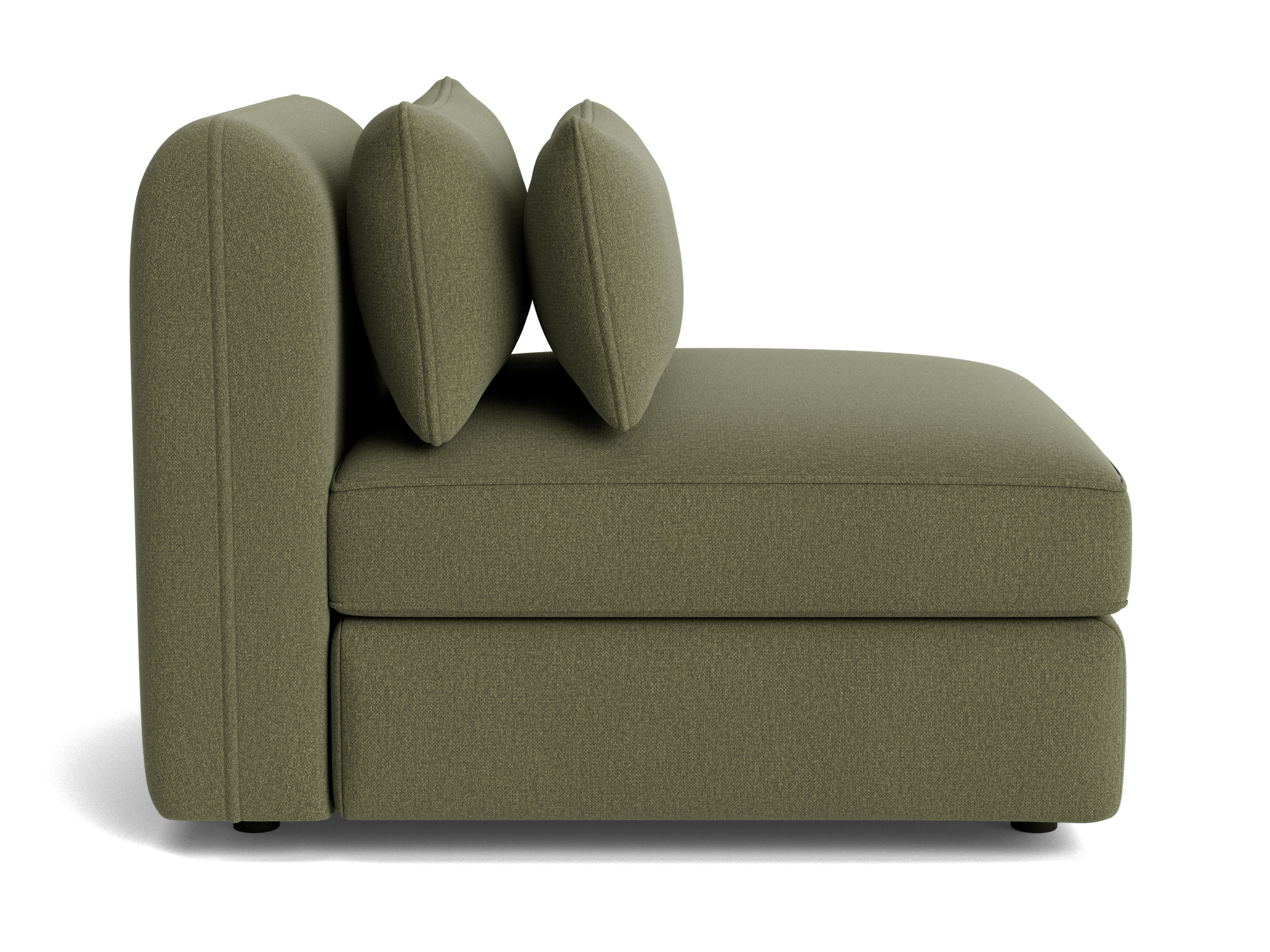 sebastian armless chair faithful olive