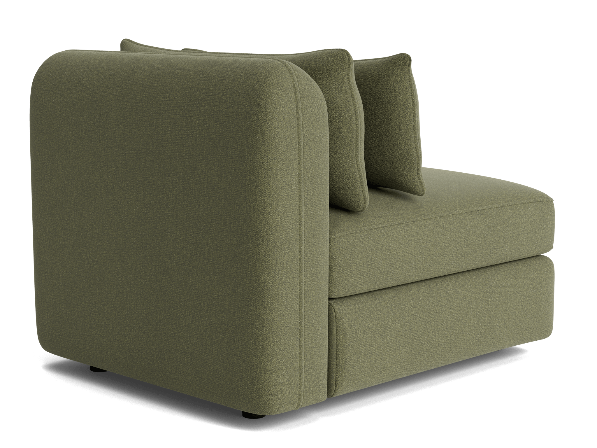 sebastian armless chair faithful olive