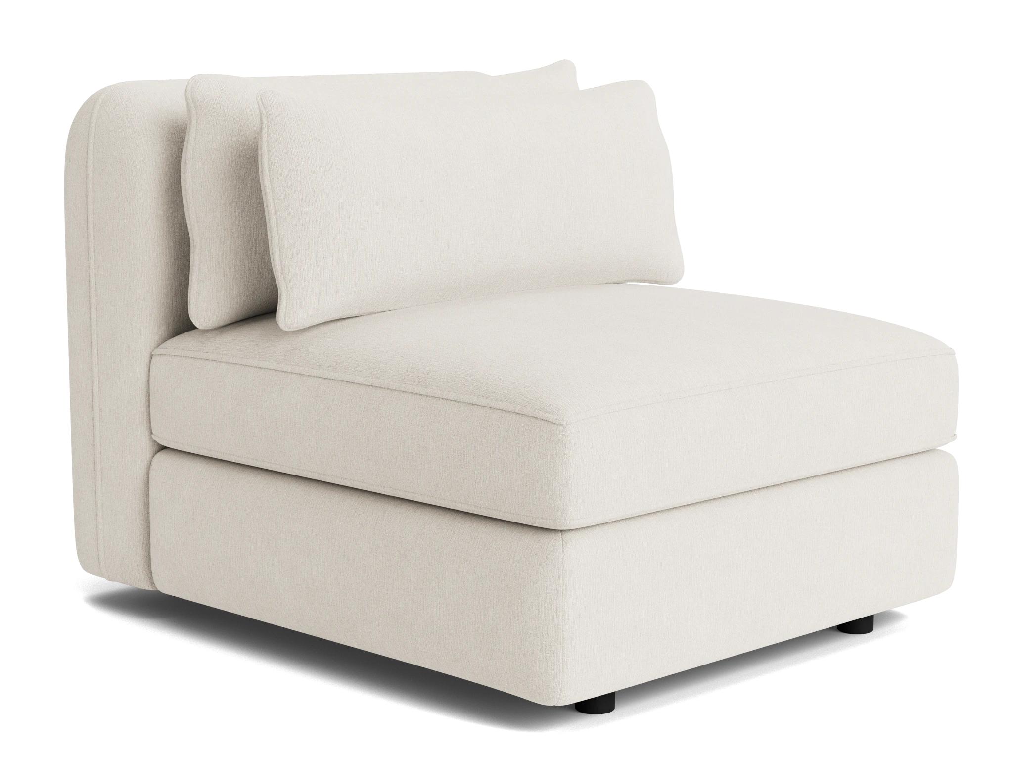 sebastian armless chair sunbrella loft white