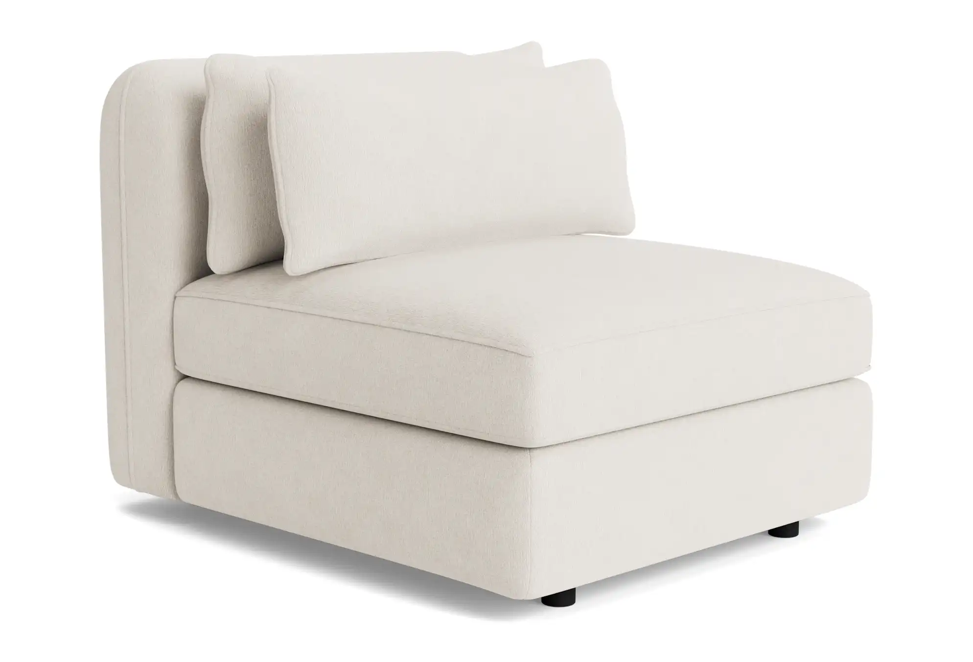 sebastian armless chair sunbrella loft white