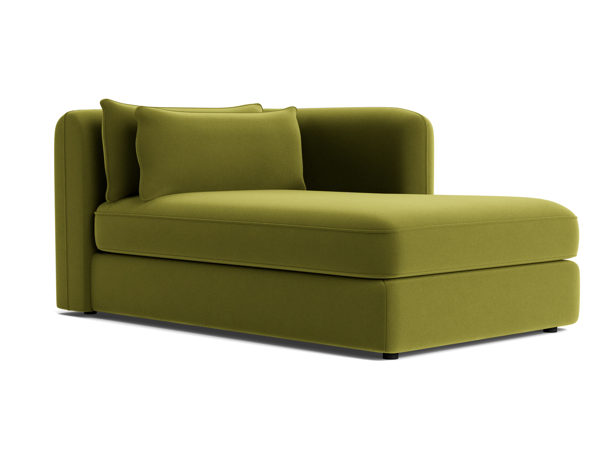 sebastian single arm chaise royale apple