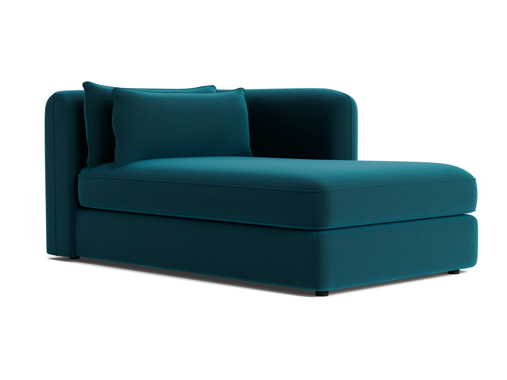 sebastian single arm chaise royale peacock