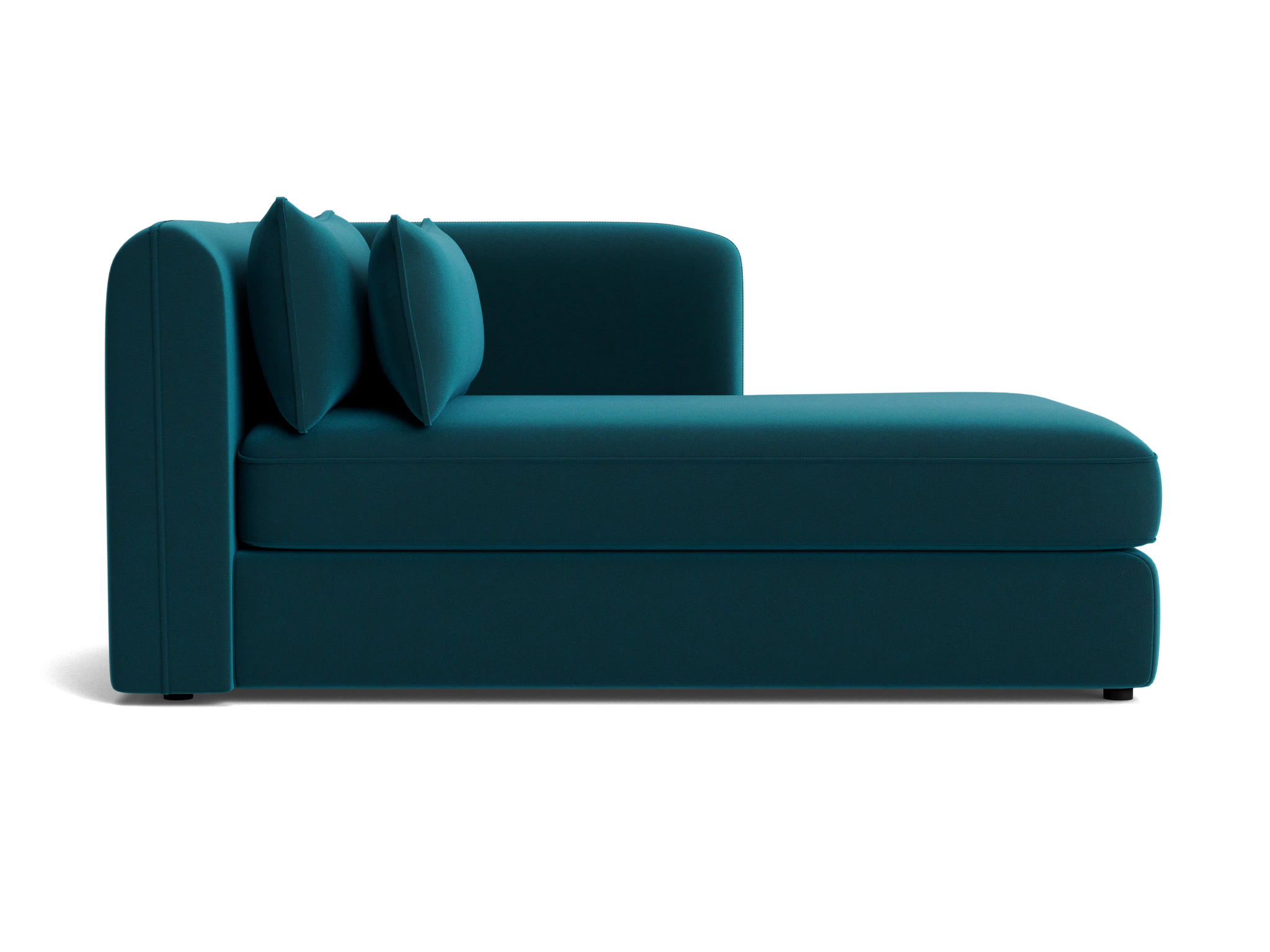 sebastian single arm chaise royale peacock