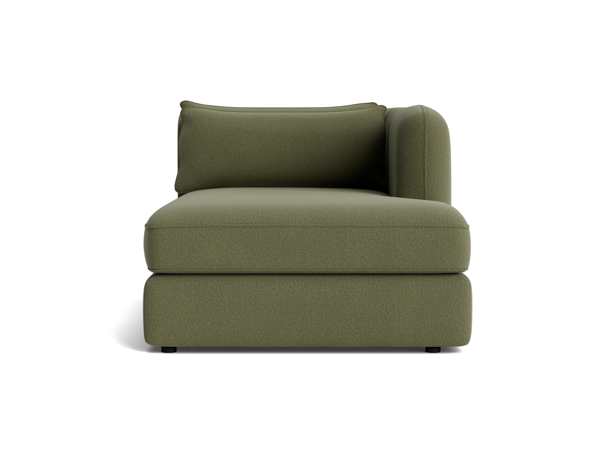 sebastian single arm chaise faithful olive