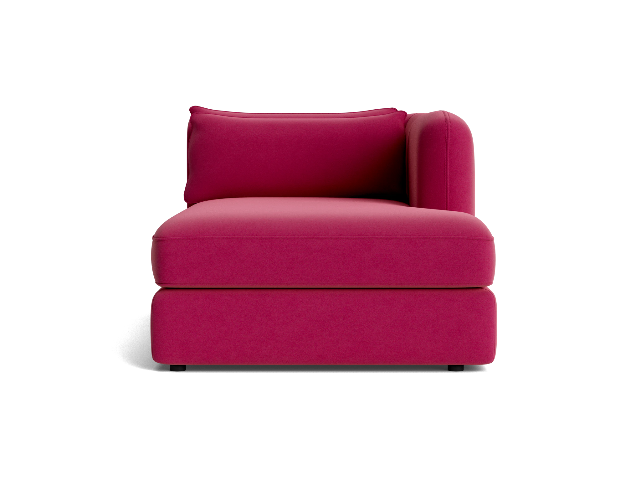 sebastian single arm chaise royale berry