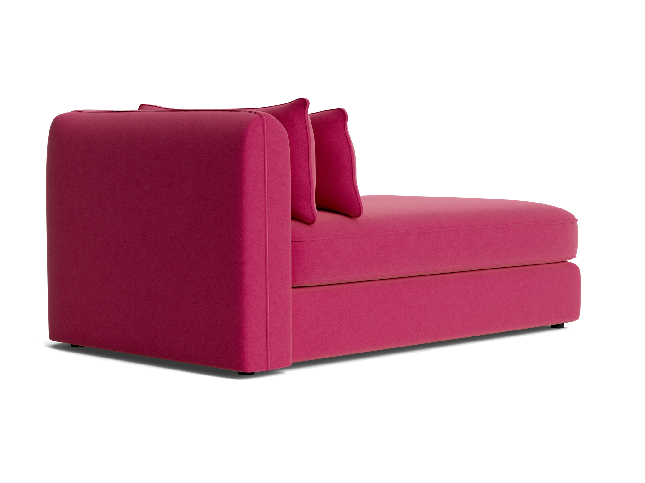 sebastian single arm chaise royale berry