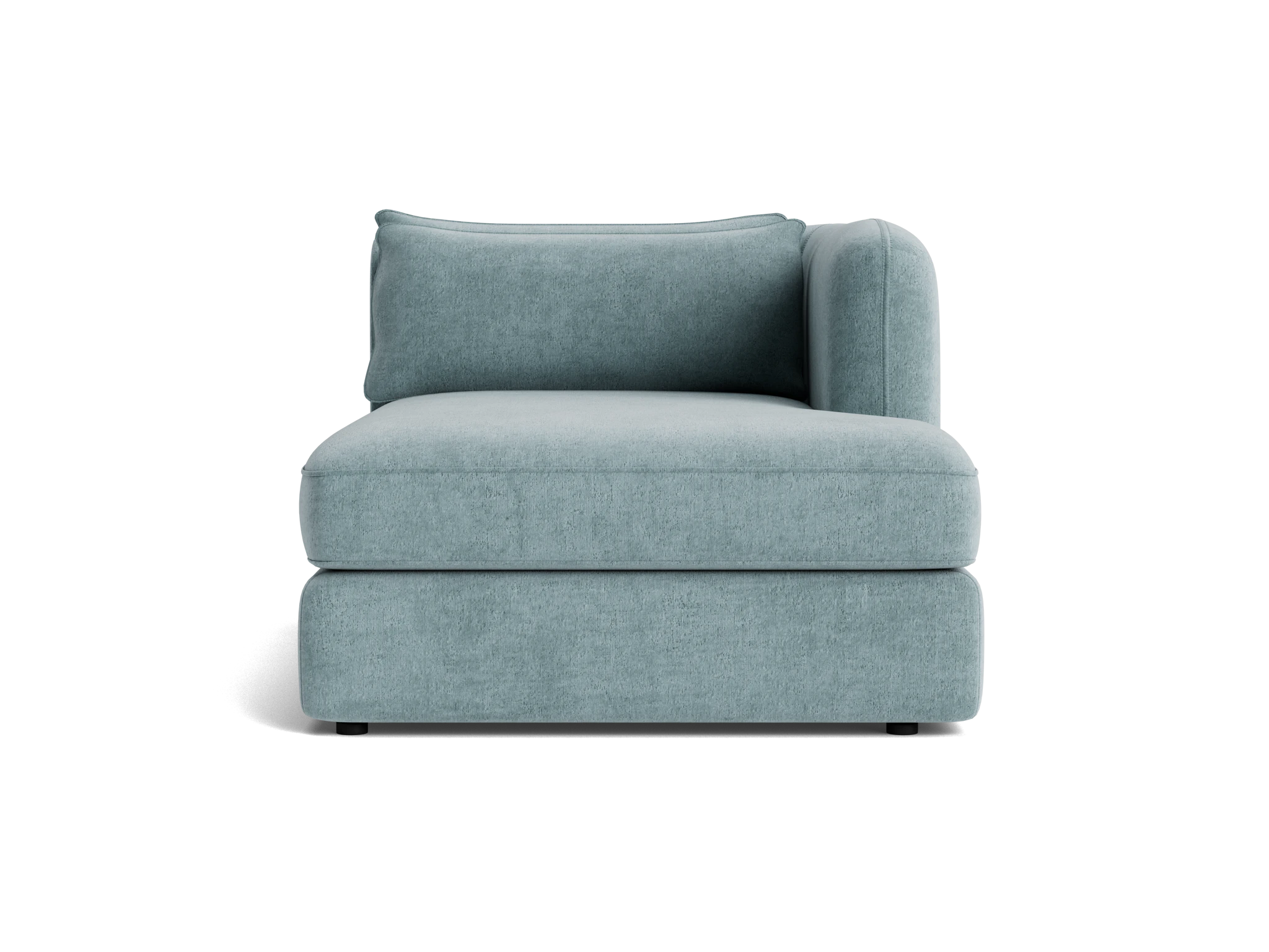 sebastian single arm chaise plush mist