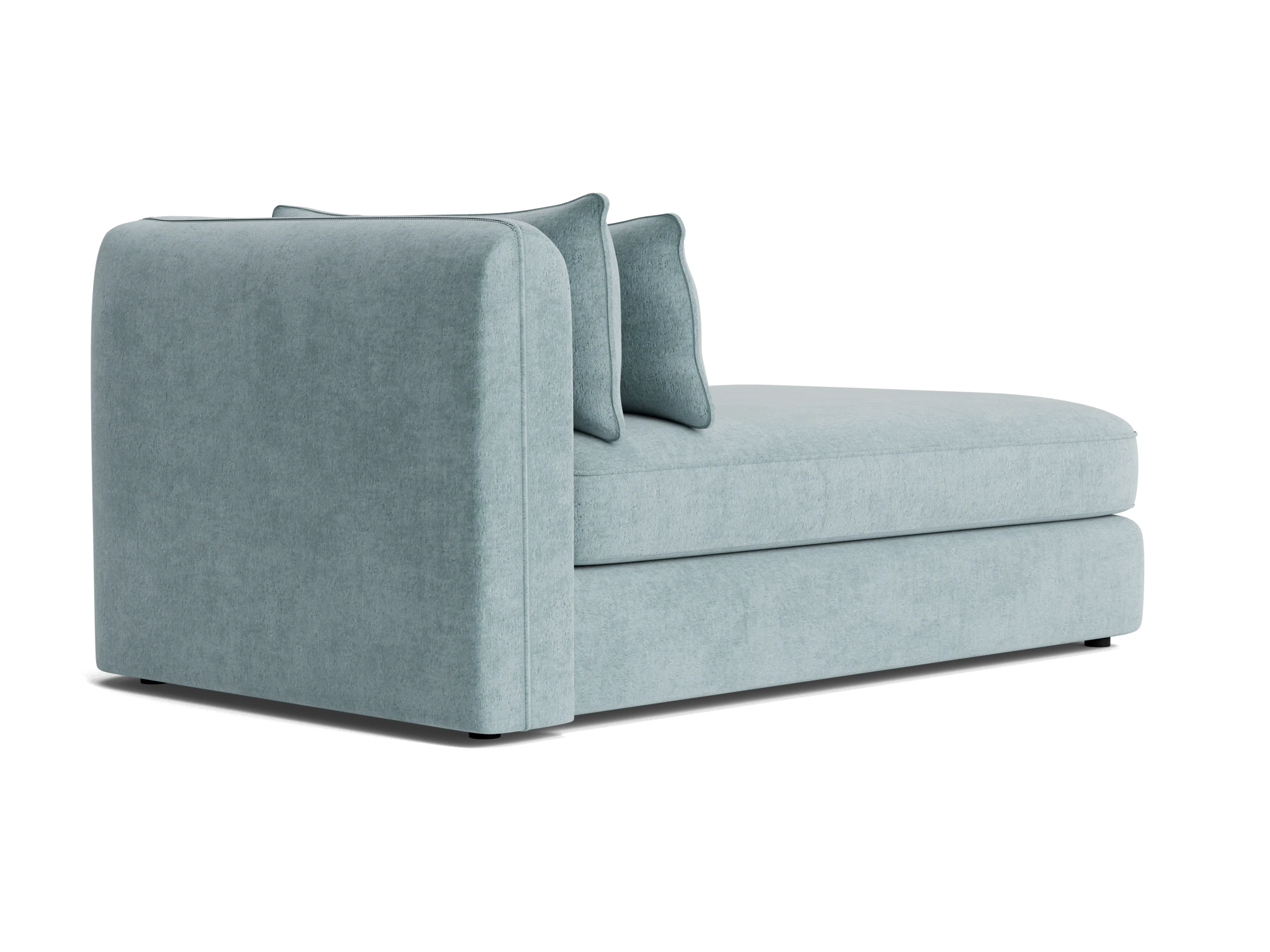 sebastian single arm chaise plush mist