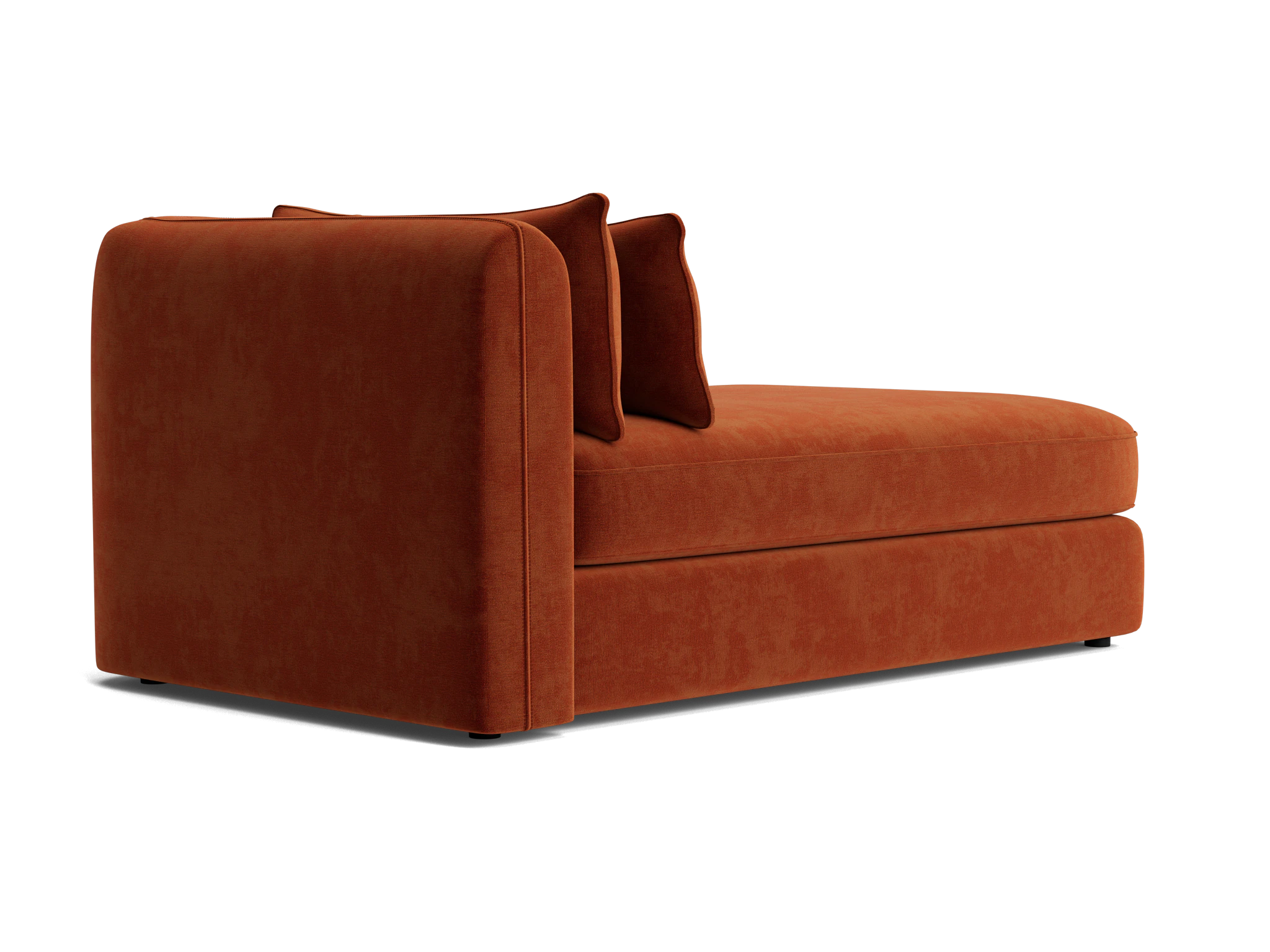 sebastian single arm chaise harper cinnamon