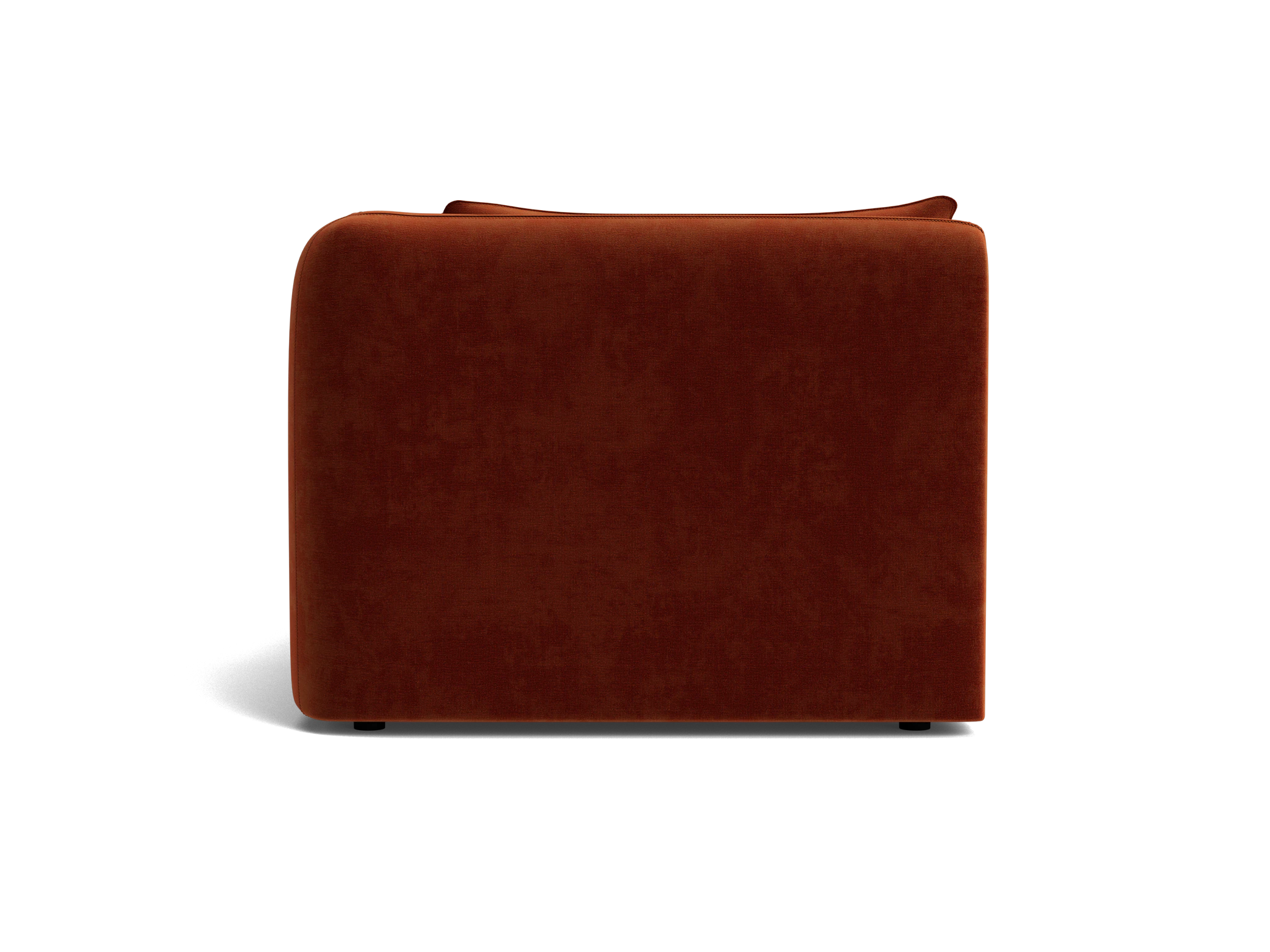 sebastian single arm chaise harper cinnamon