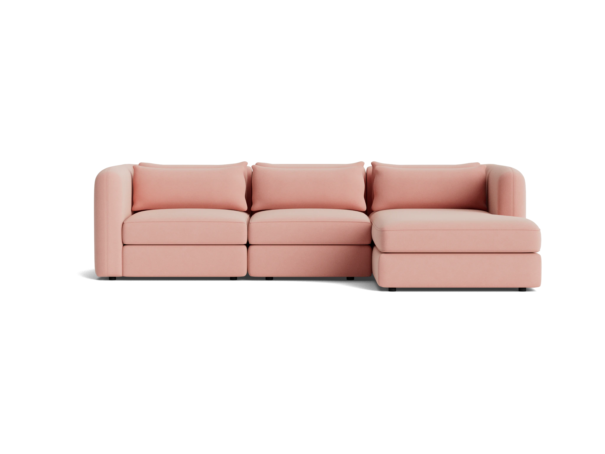 sebastian modular chaise sectional royale blush
