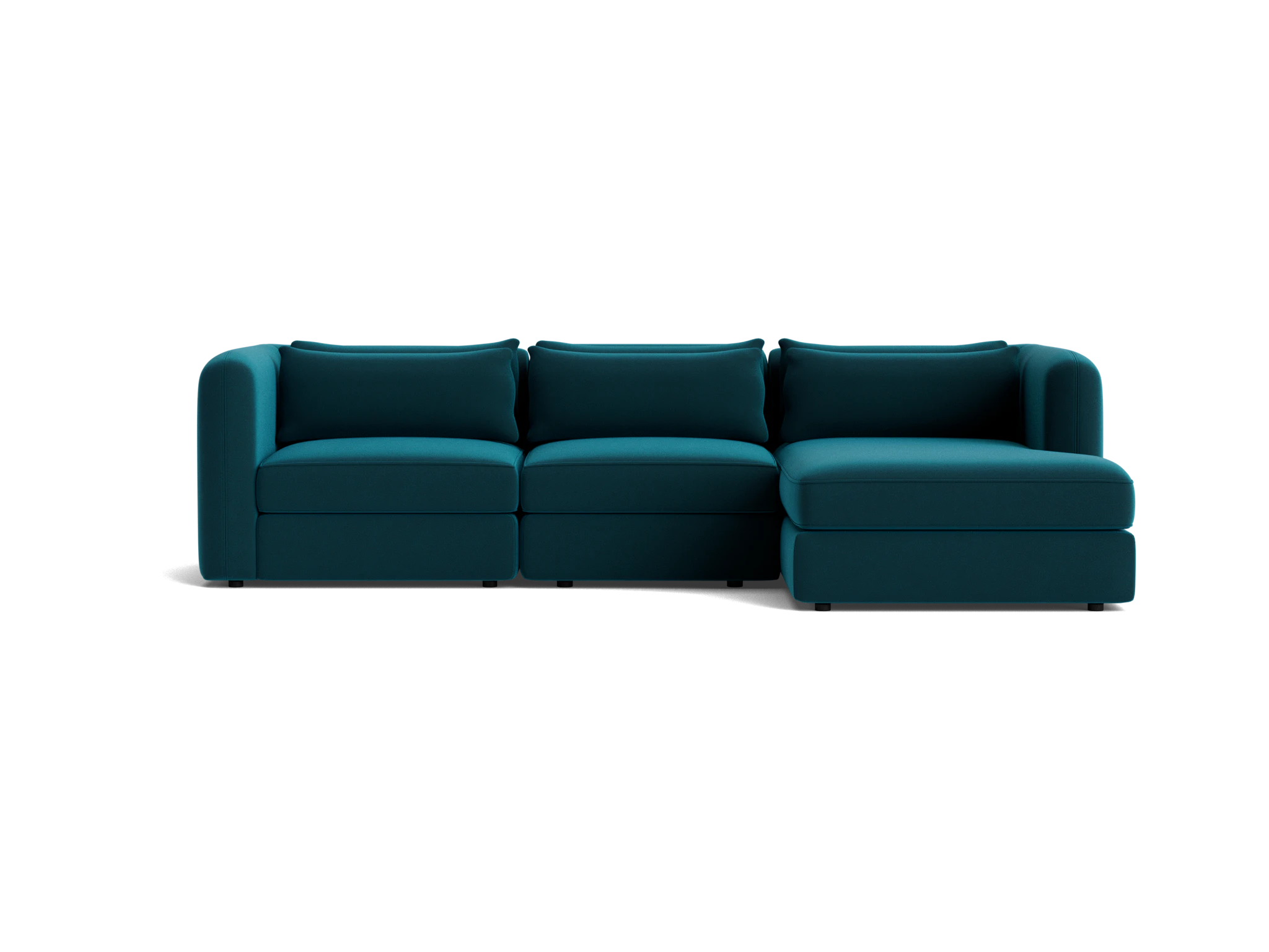 sebastian modular chaise sectional royale peacock