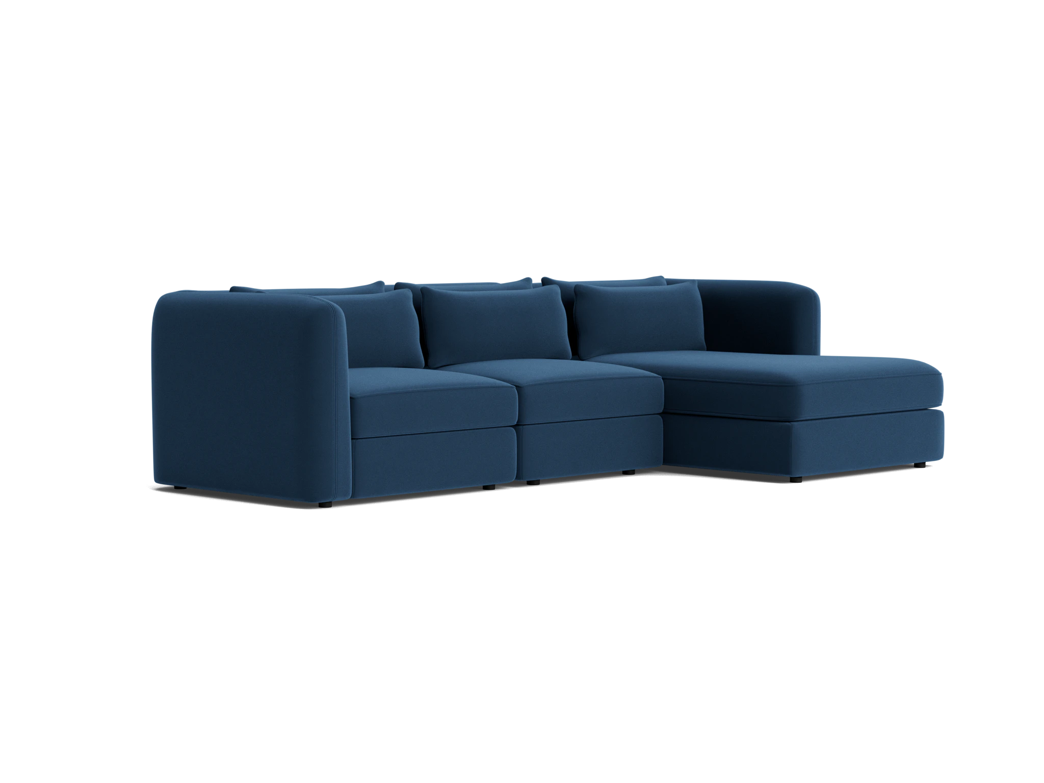 sebastian modular chaise sectional royale cobalt