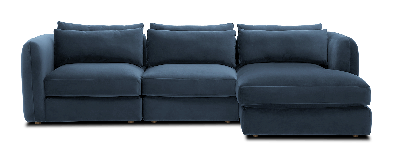 sebastian modular chaise sectional milo french blue