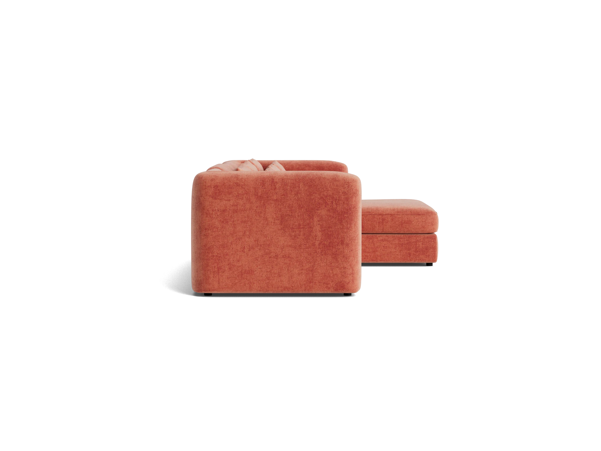 sebastian modular chaise sectional plush terra rose