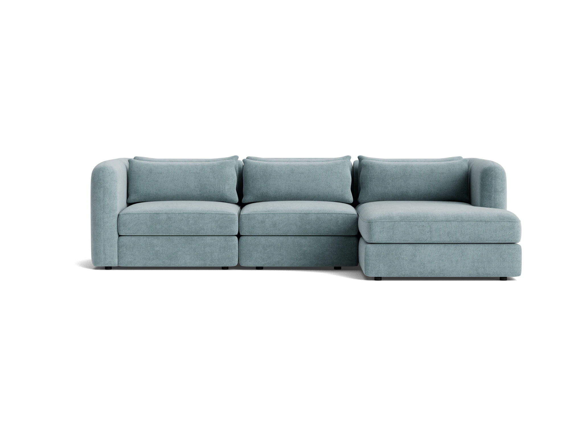 sebastian modular chaise sectional plush mist