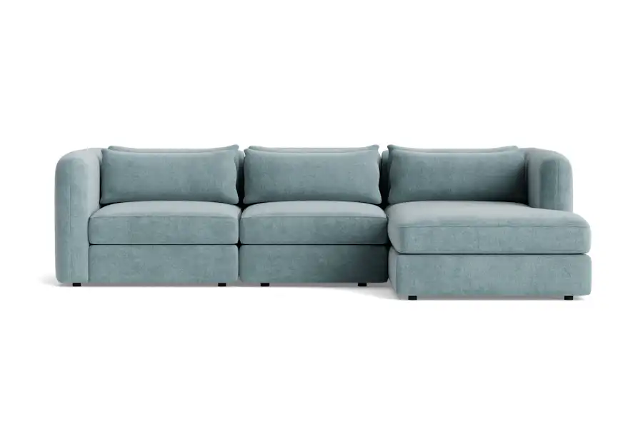 sebastian modular chaise sectional plush mist