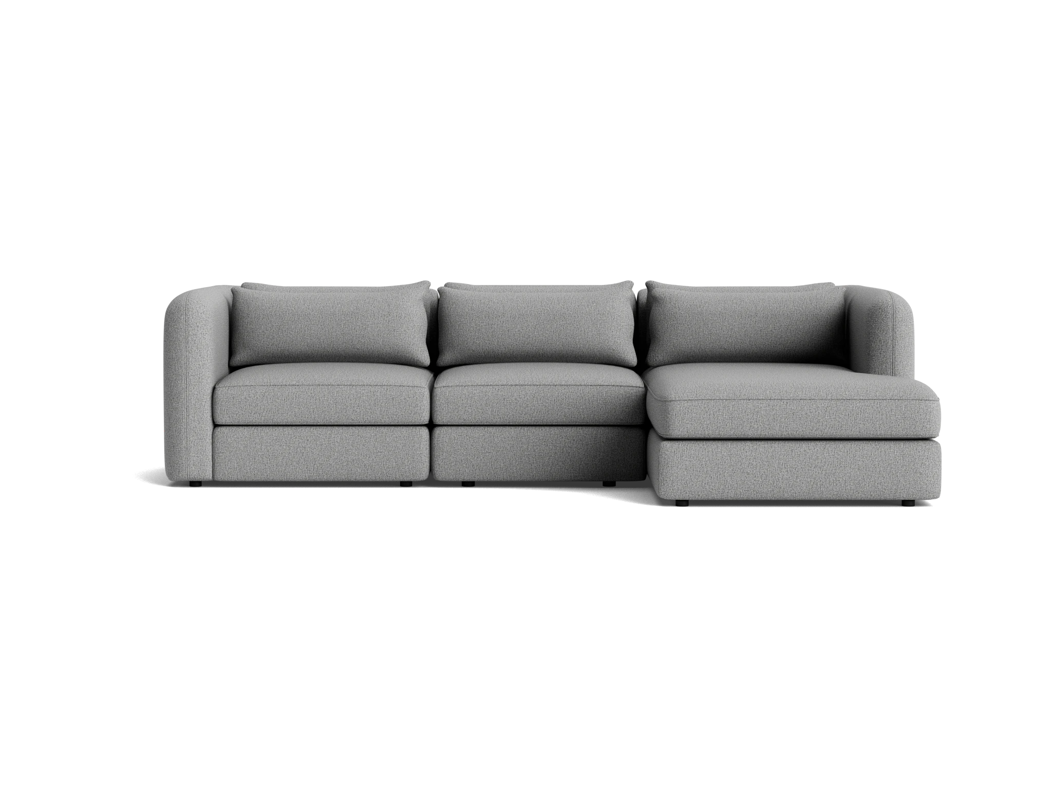 sebastian modular chaise sectional taylor felt gray