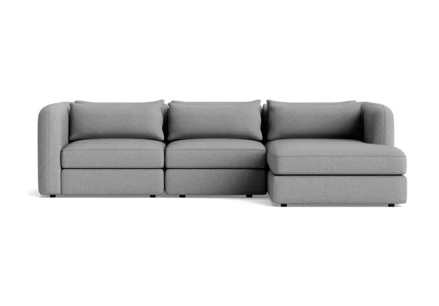 sebastian modular chaise sectional taylor felt gray