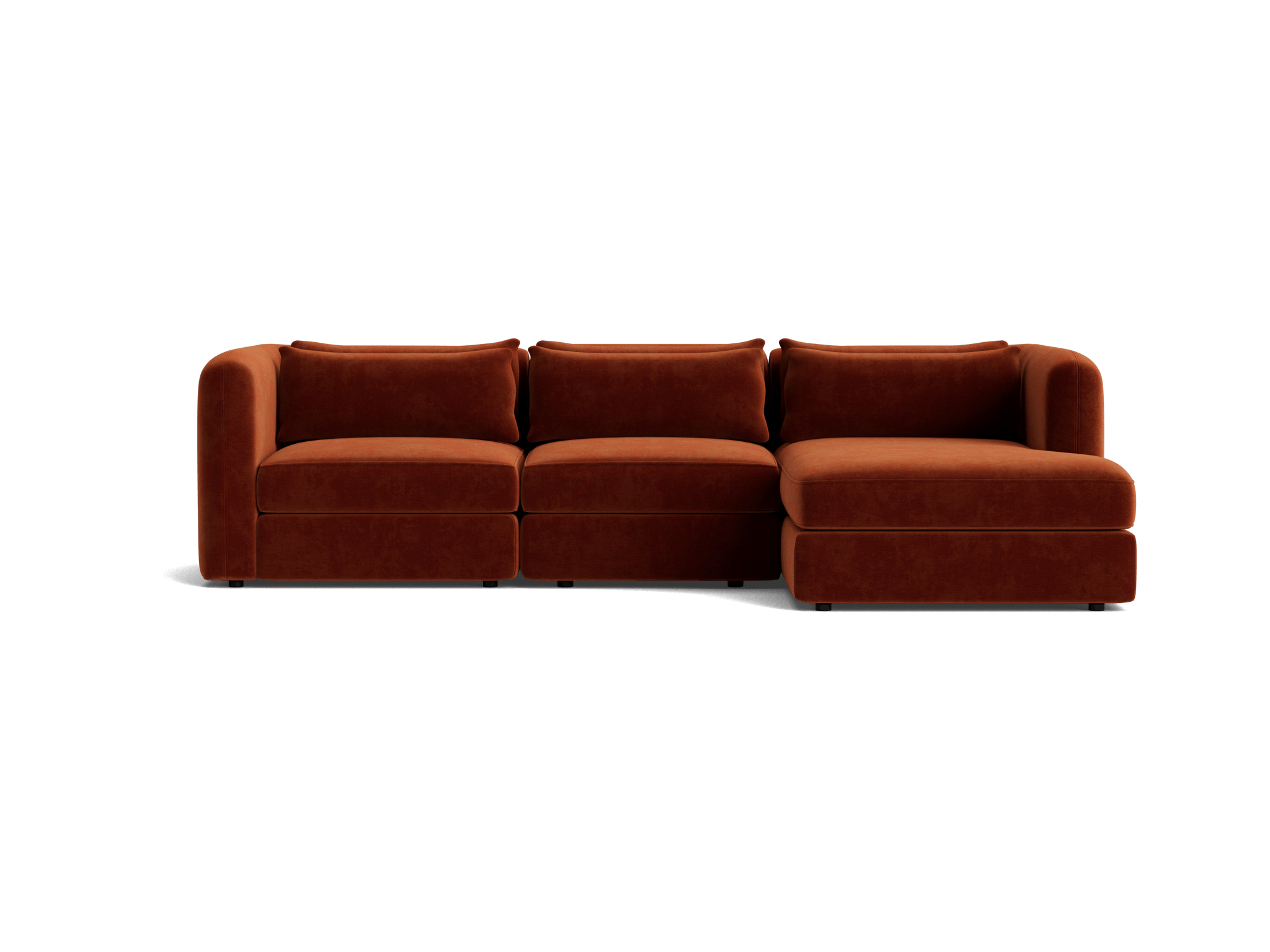 sebastian modular chaise sectional harper cinnamon