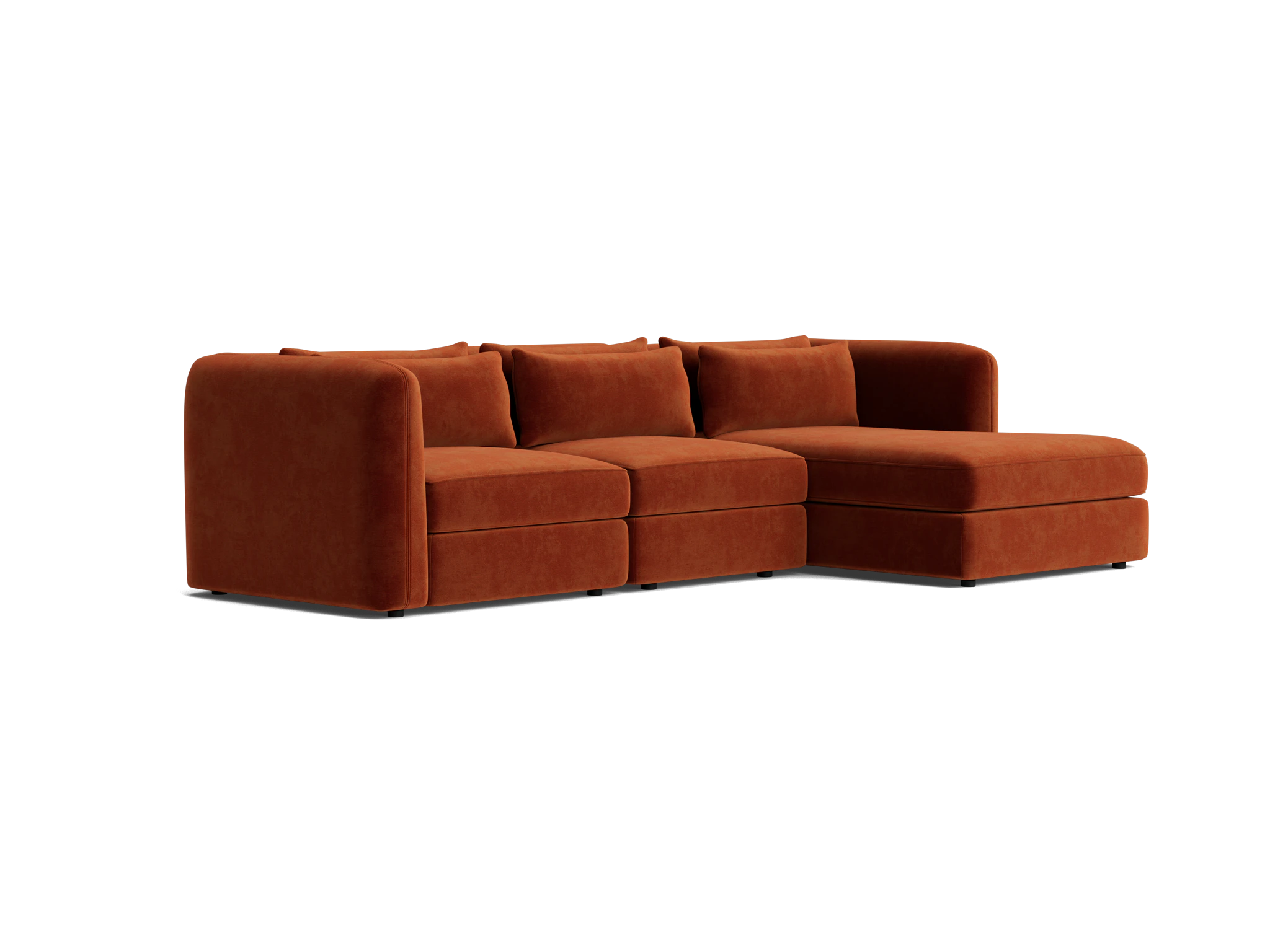 sebastian modular chaise sectional harper cinnamon