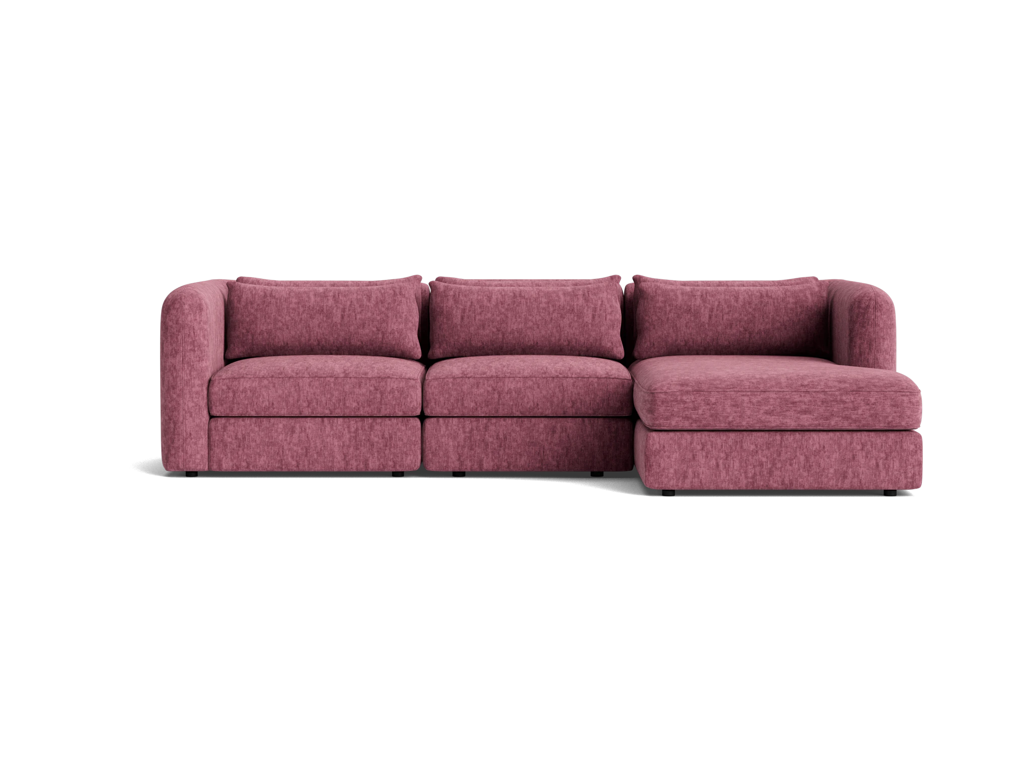 sebastian modular chaise sectional crave pantone heather rose