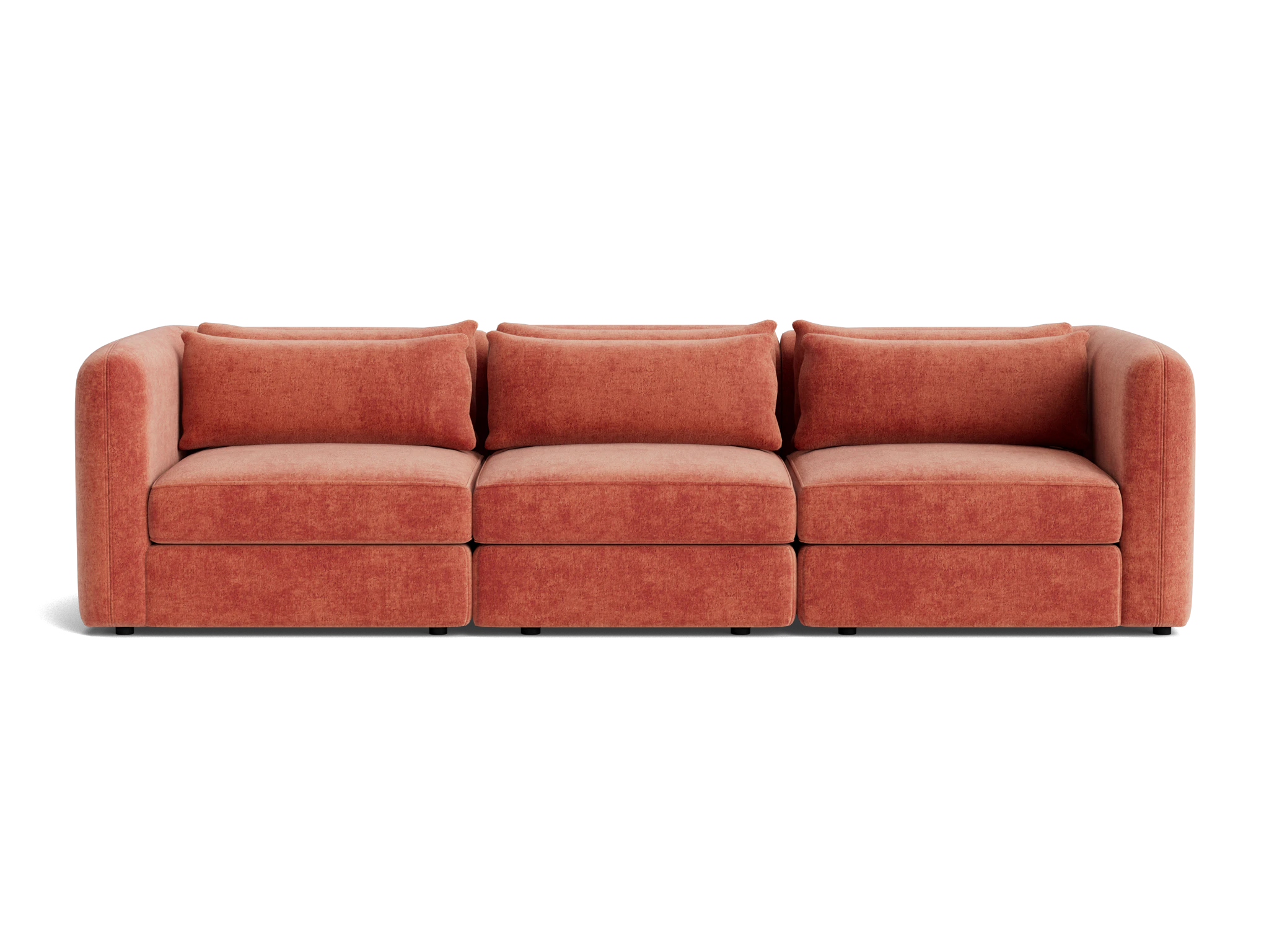 sebastian modular sofa plush terra rose