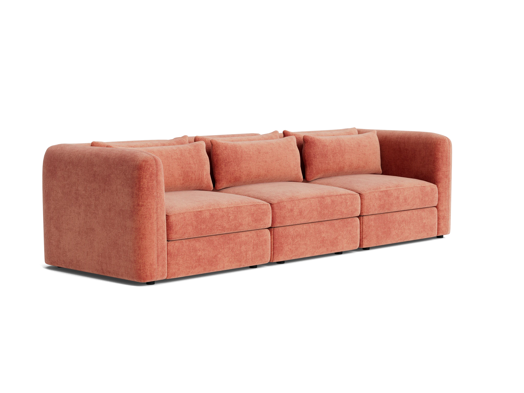 sebastian modular sofa plush terra rose