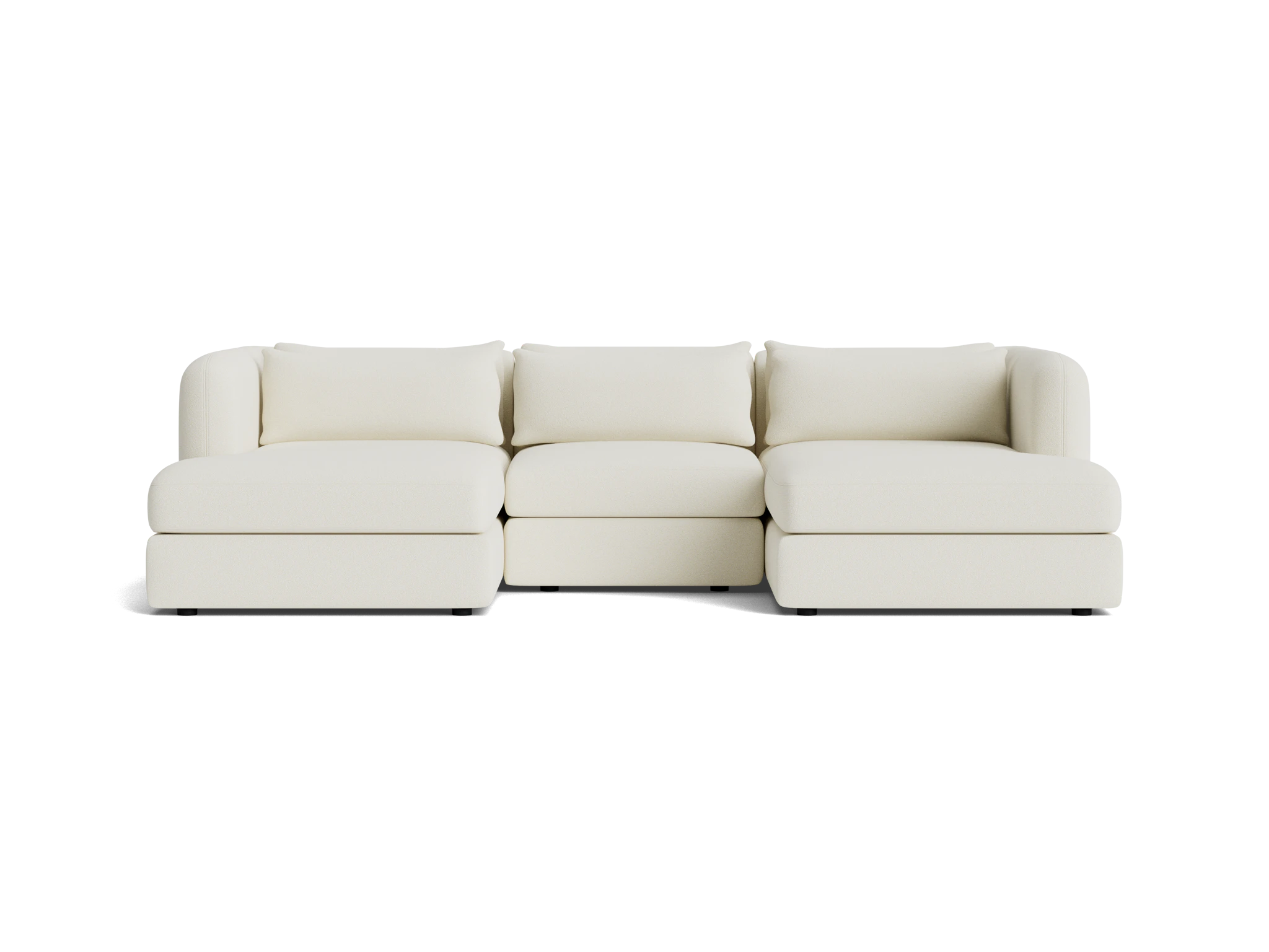 sebastian modular chaise sectional tussah snow
