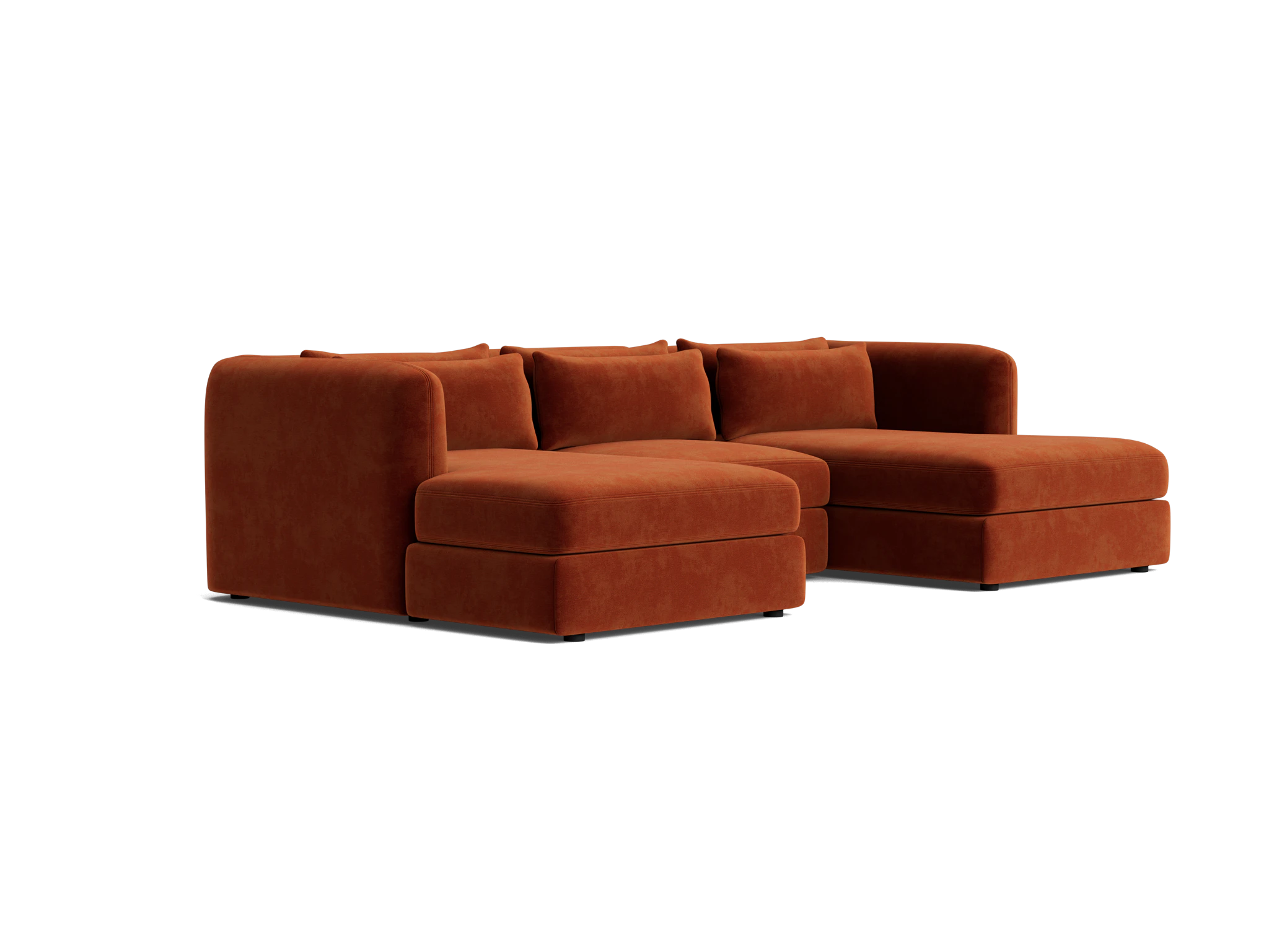 sebastian modular chaise sectional harper cinnamon