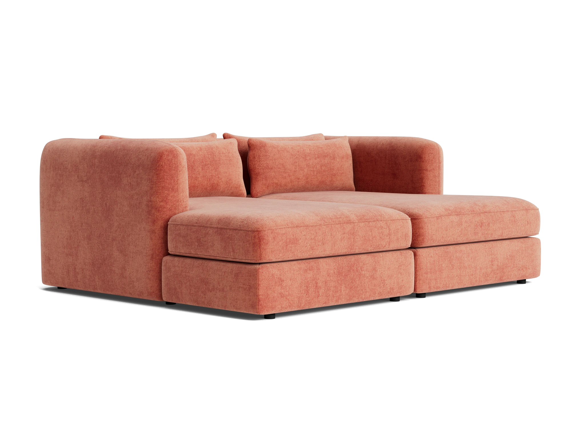 sebastian daybed plush terra rose