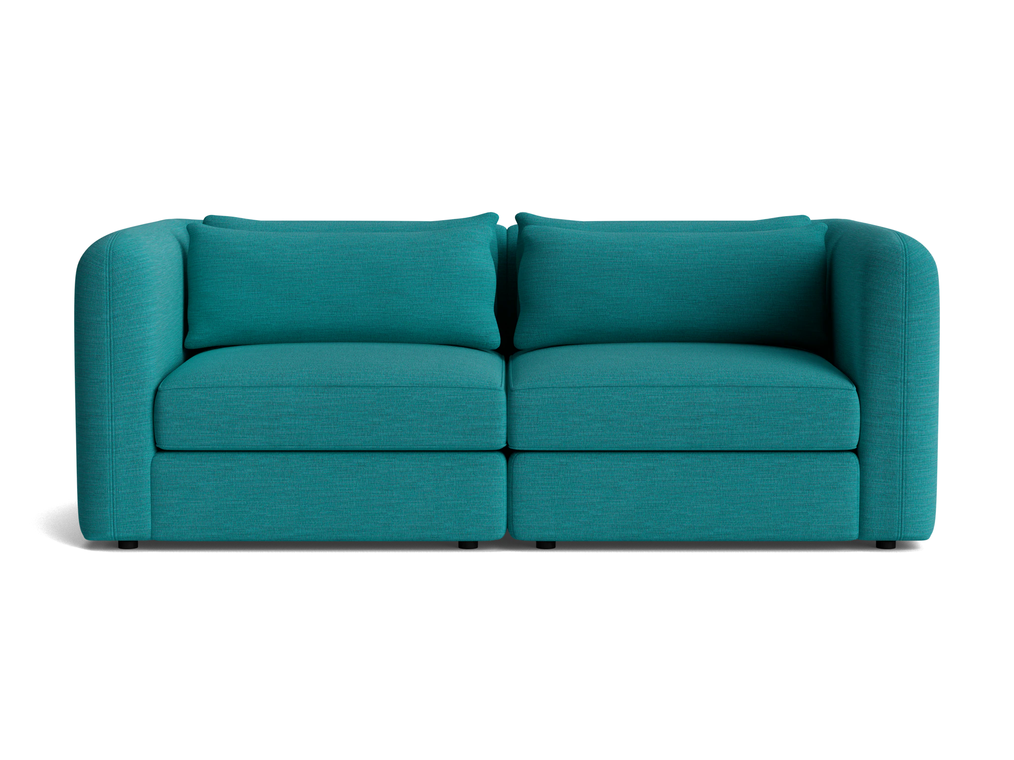 sebastian modular loveseat lucky turquoise