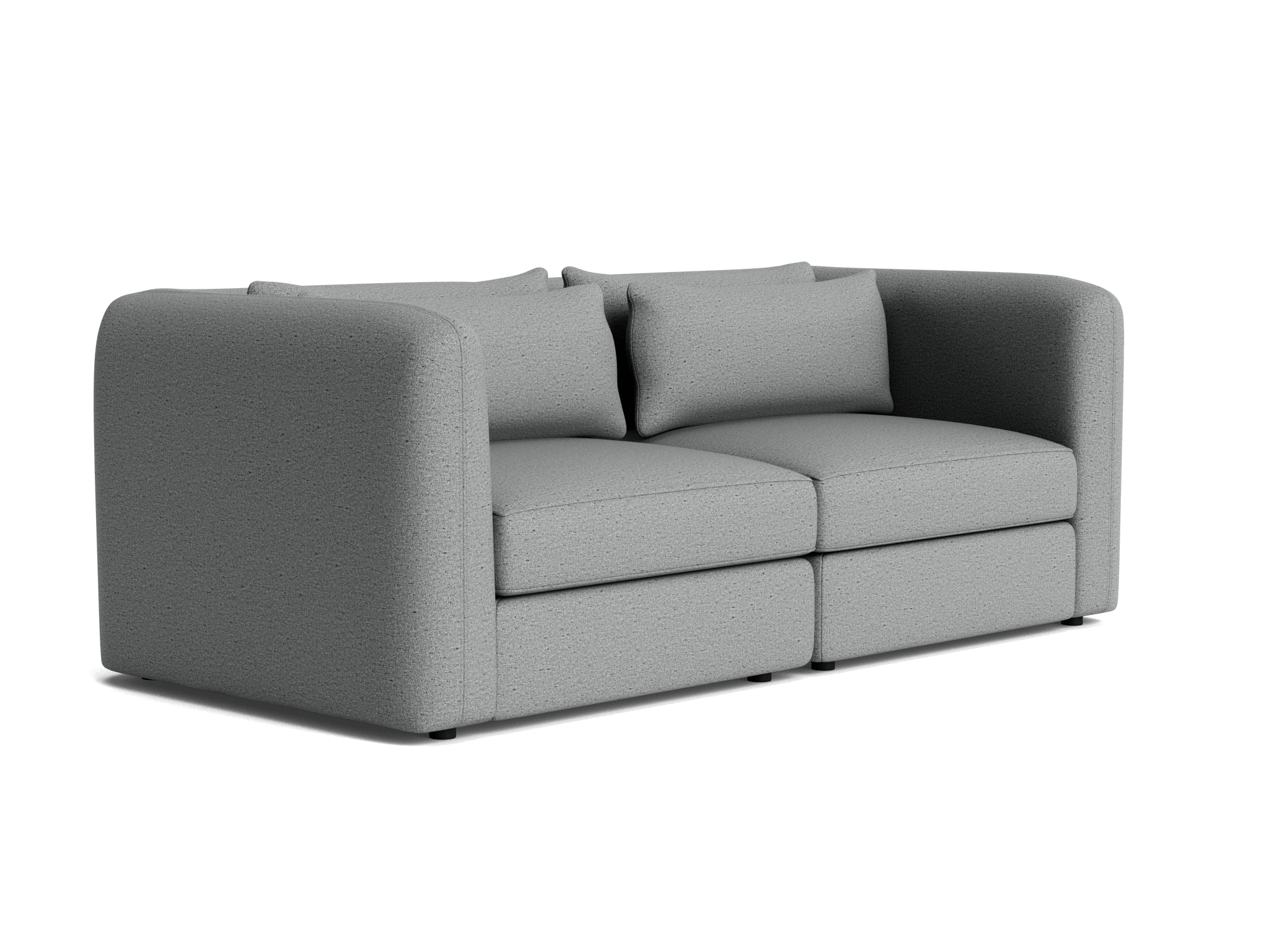 sebastian modular loveseat essence ash