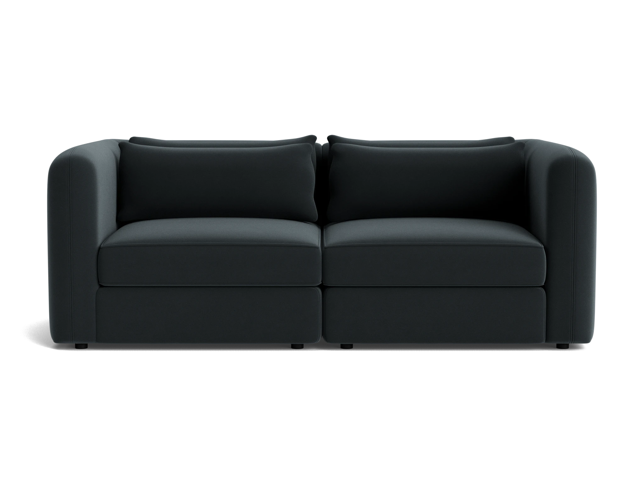 sebastian modular loveseat royale gunmetal