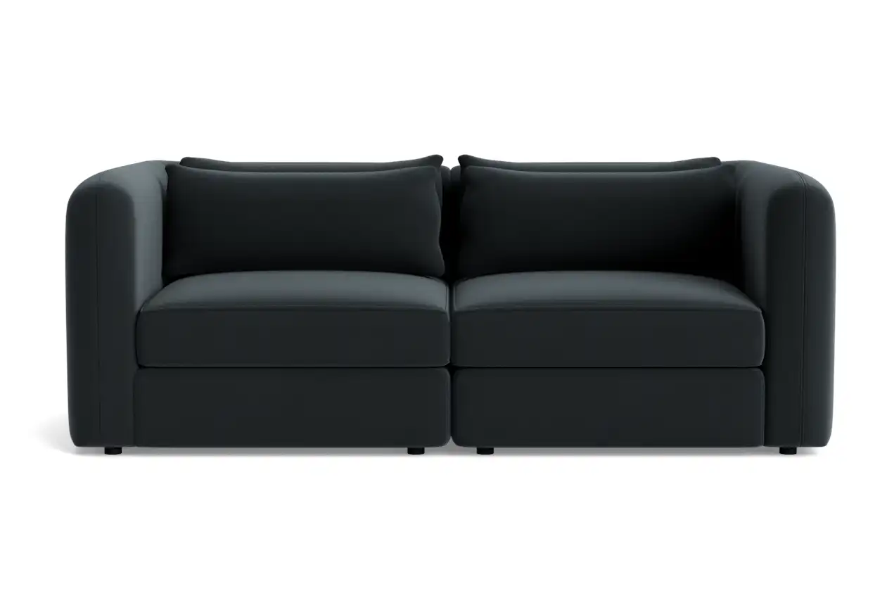 sebastian modular loveseat royale gunmetal