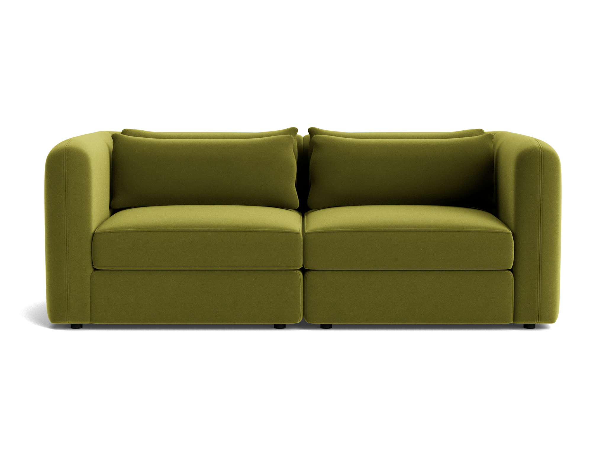 sebastian modular loveseat royale apple