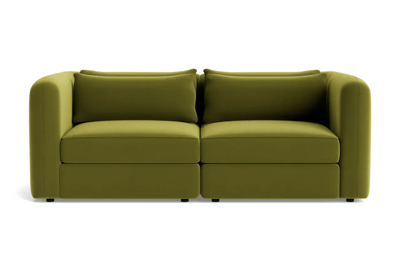 sebastian modular loveseat royale apple