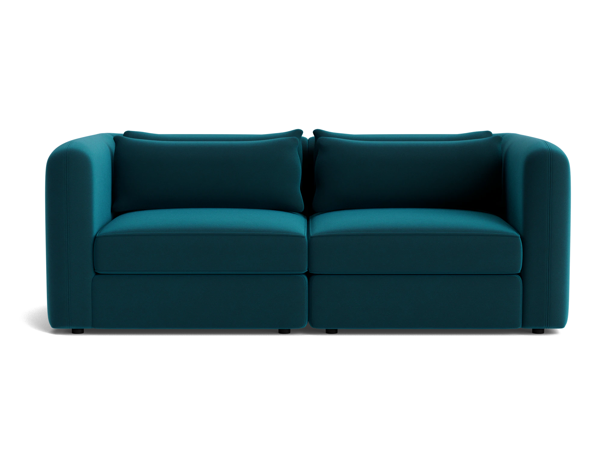 sebastian modular loveseat royale peacock