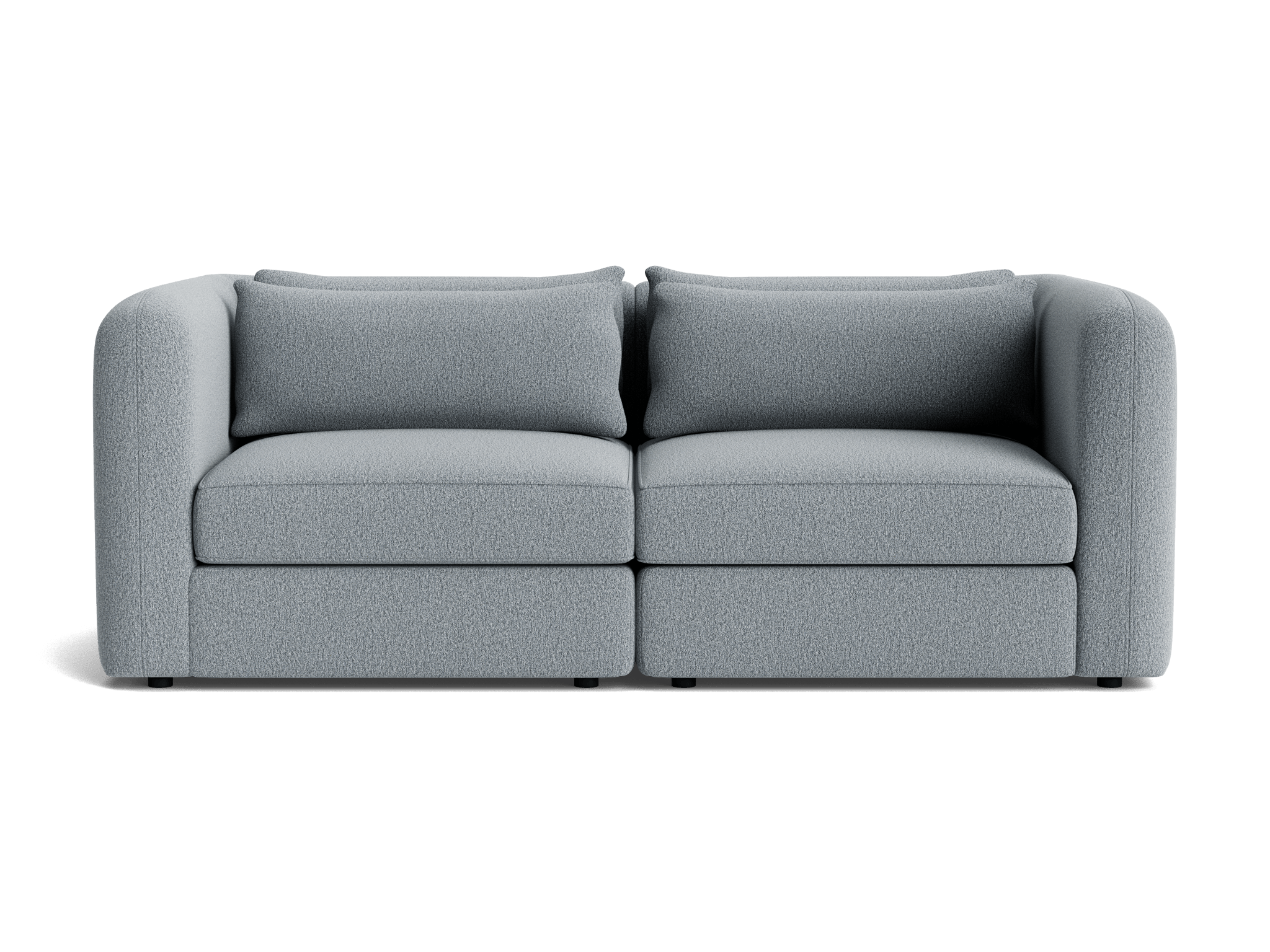 sebastian modular loveseat synergy pewter