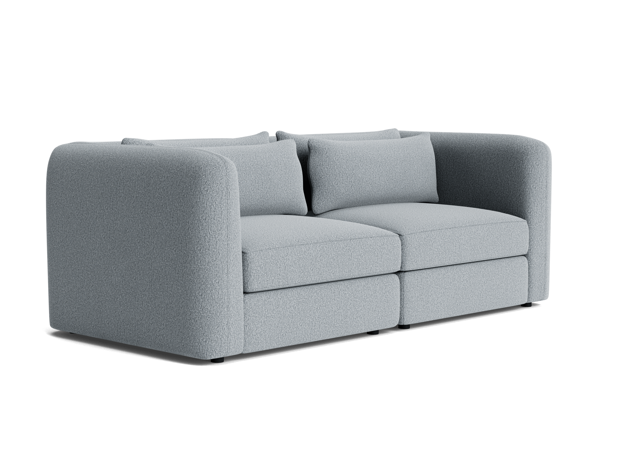 sebastian modular loveseat synergy pewter