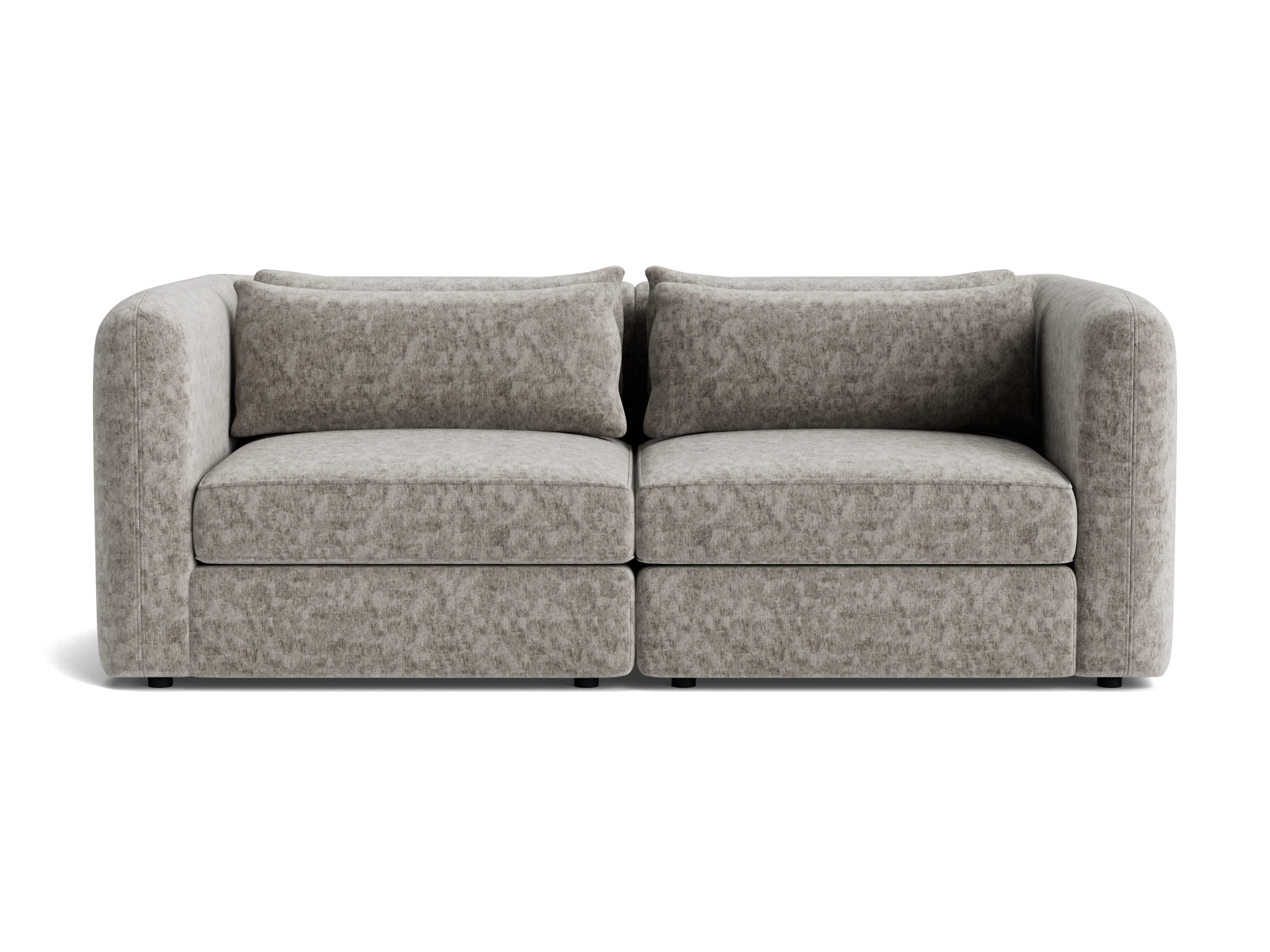 sebastian modular loveseat prime stone