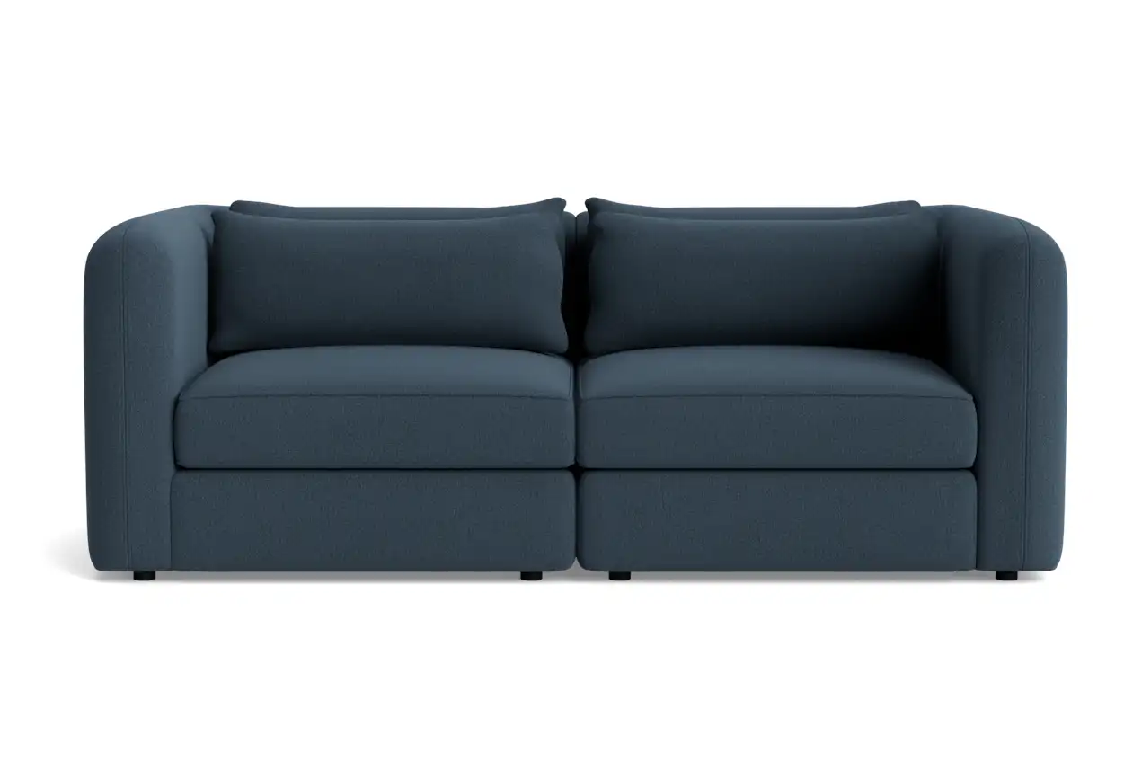 sebastian modular loveseat faithful indigo