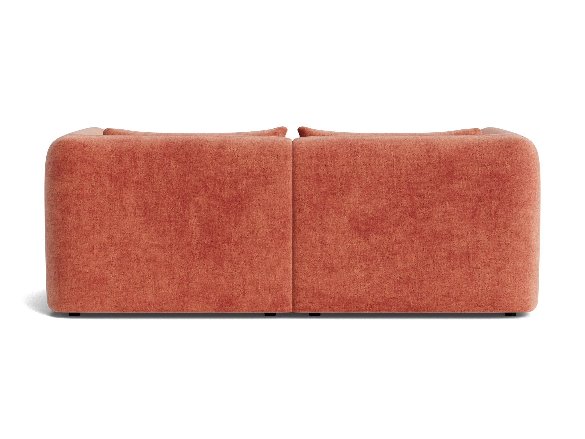 sebastian modular loveseat plush terra rose