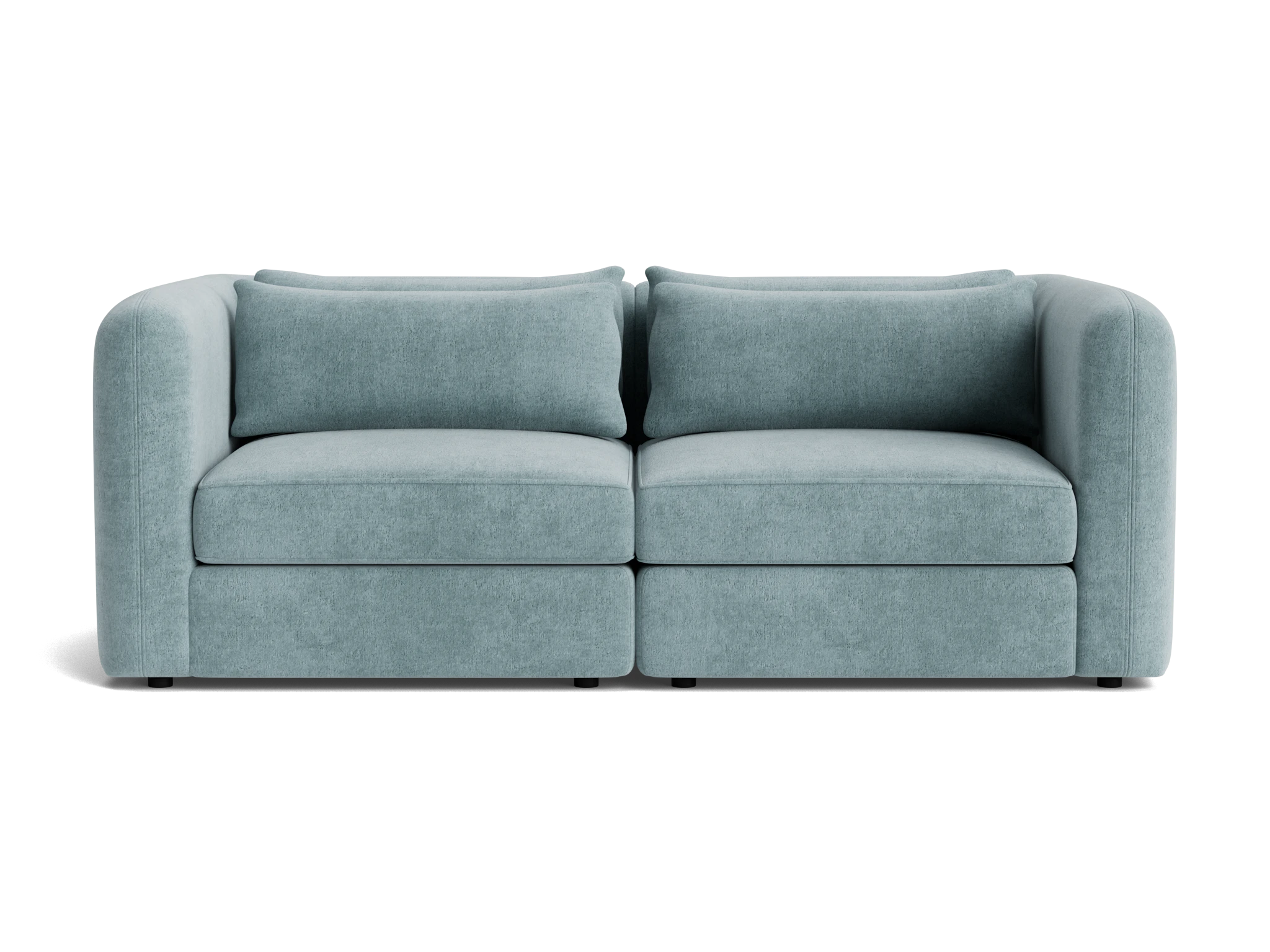 sebastian modular loveseat plush mist