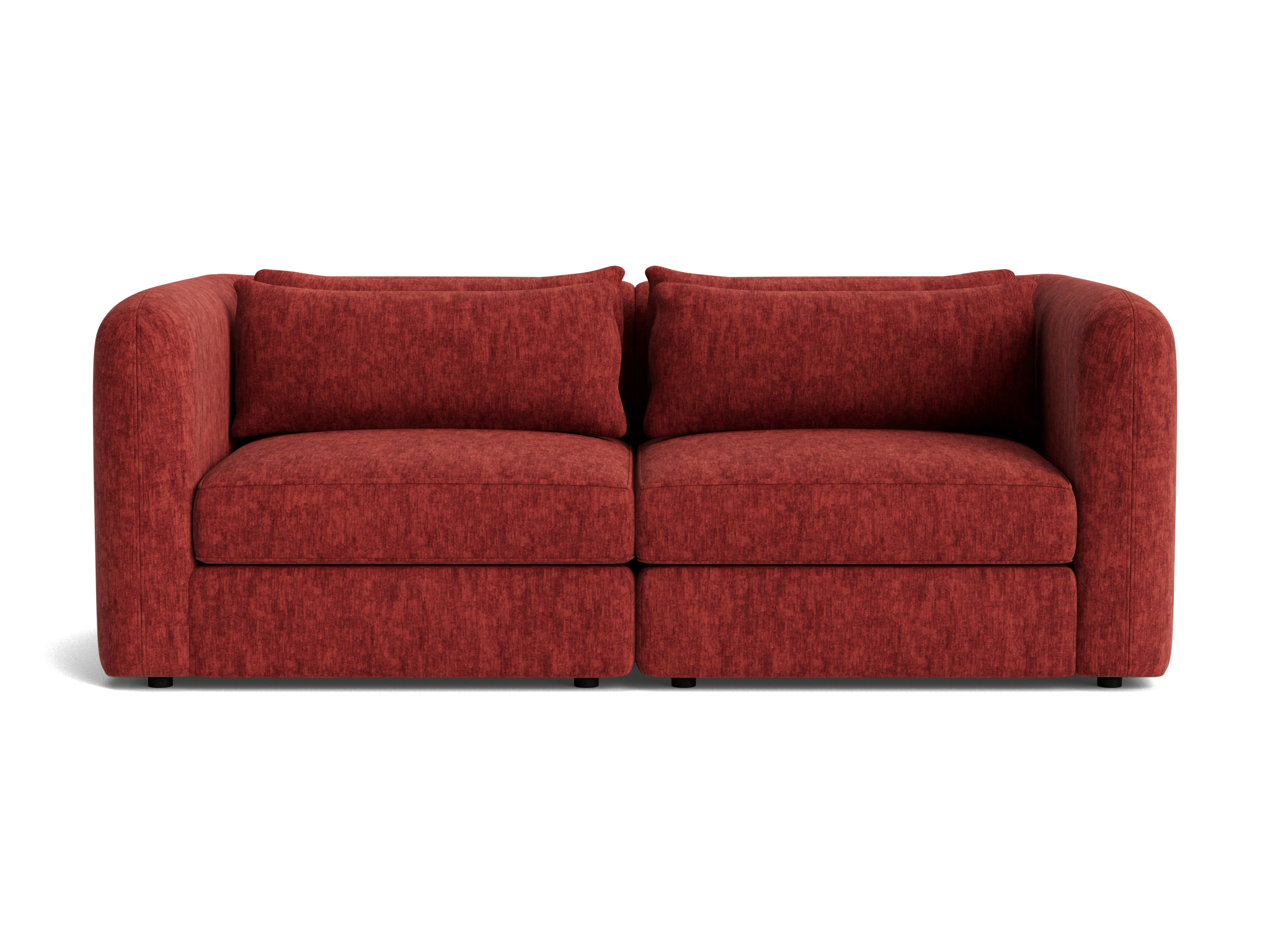 sebastian modular loveseat crave berry hibiscus