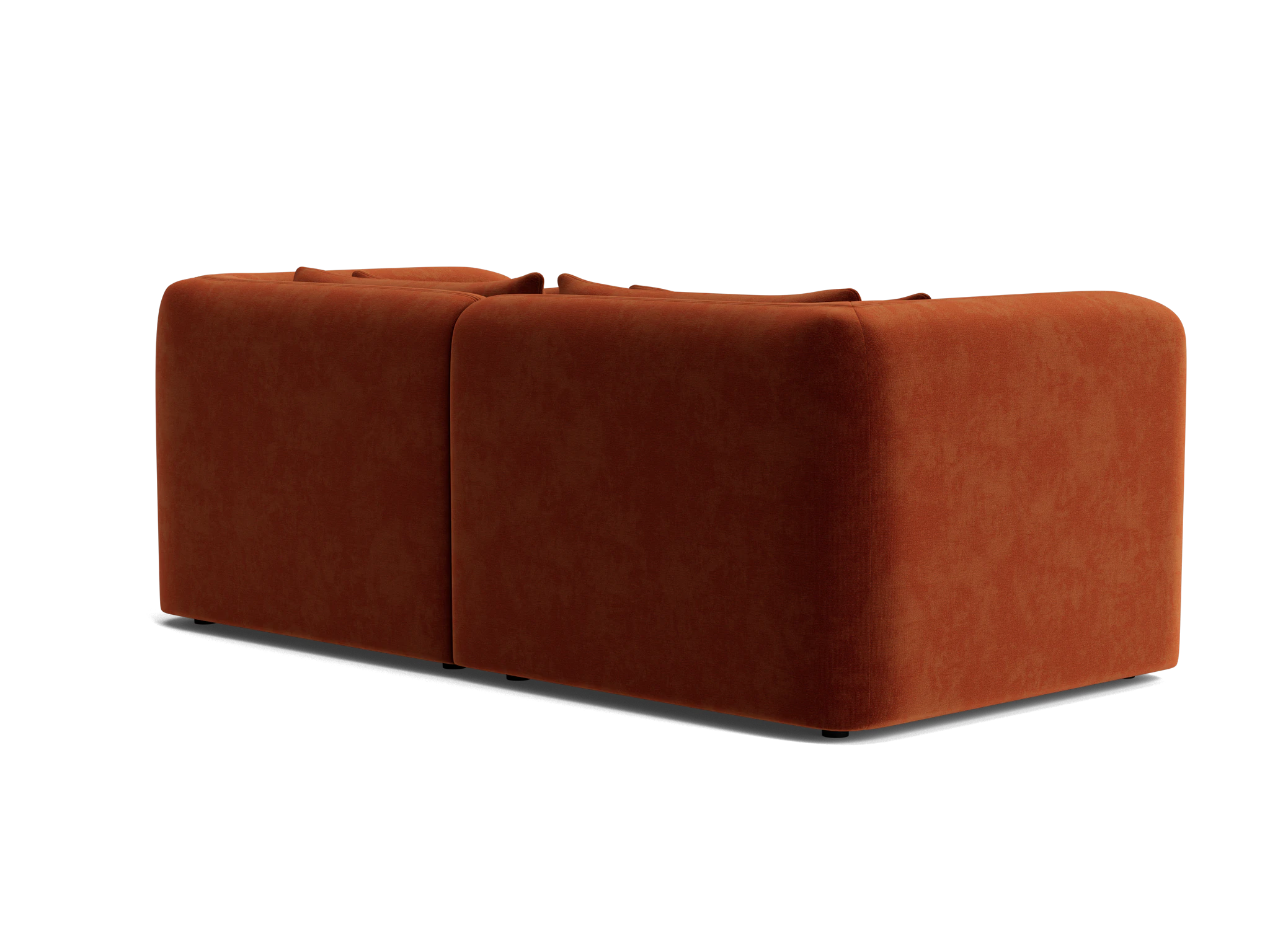 sebastian modular loveseat harper cinnamon