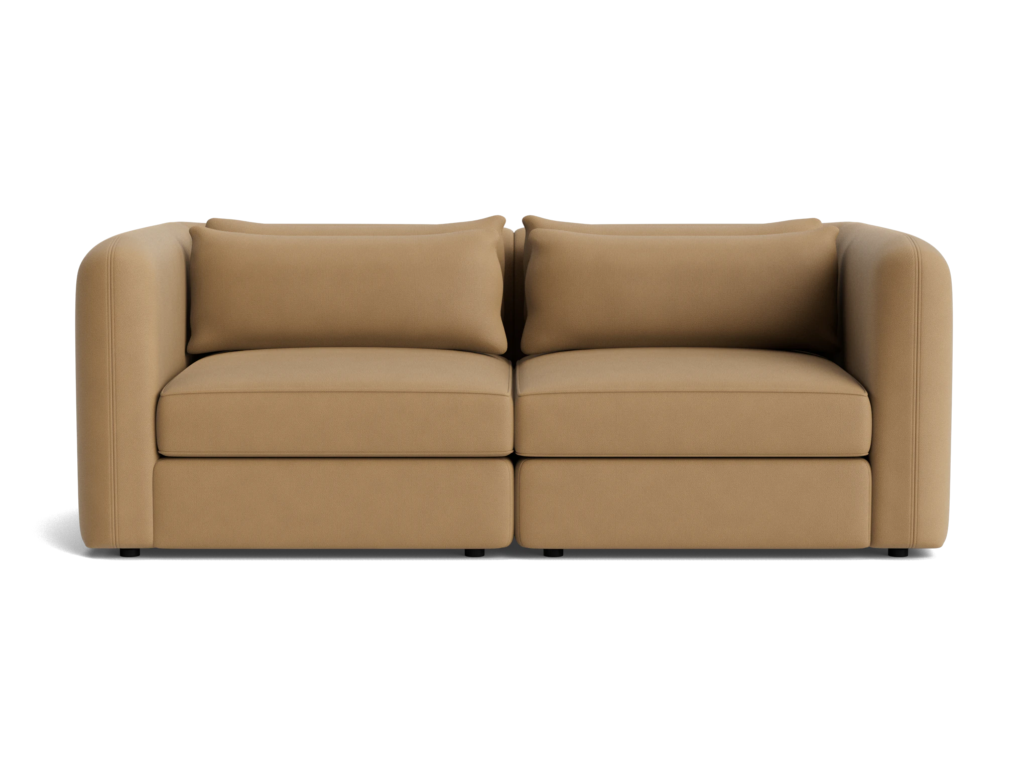 sebastian modular loveseat washed california biscuit