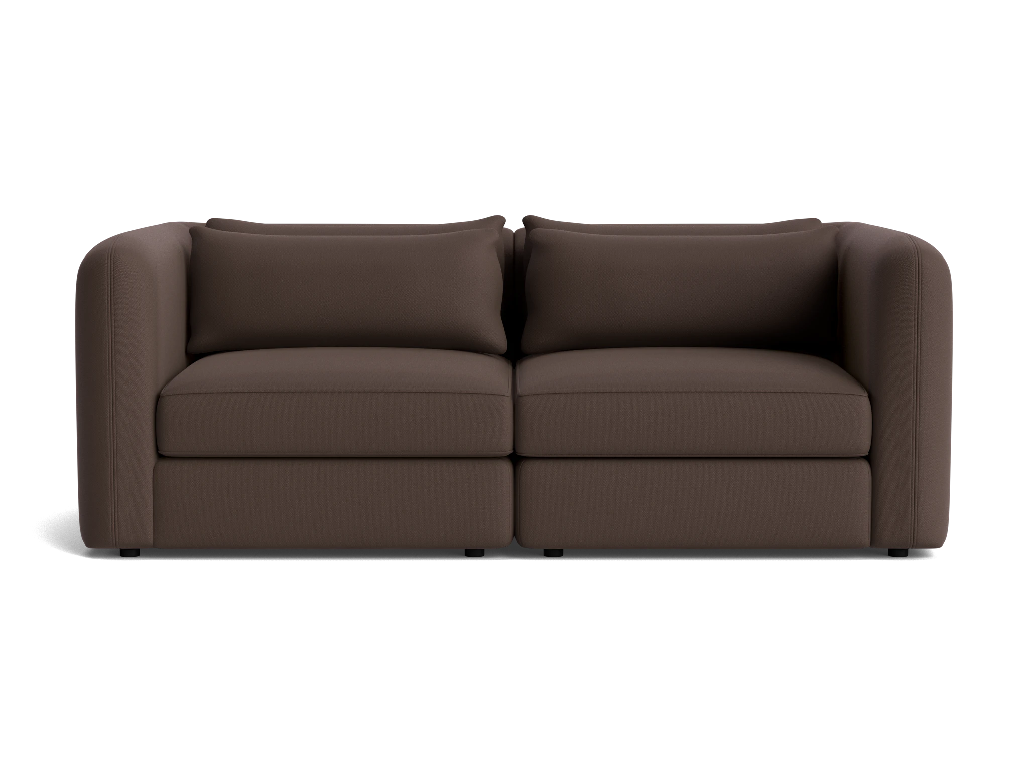 sebastian modular loveseat washed california shadow