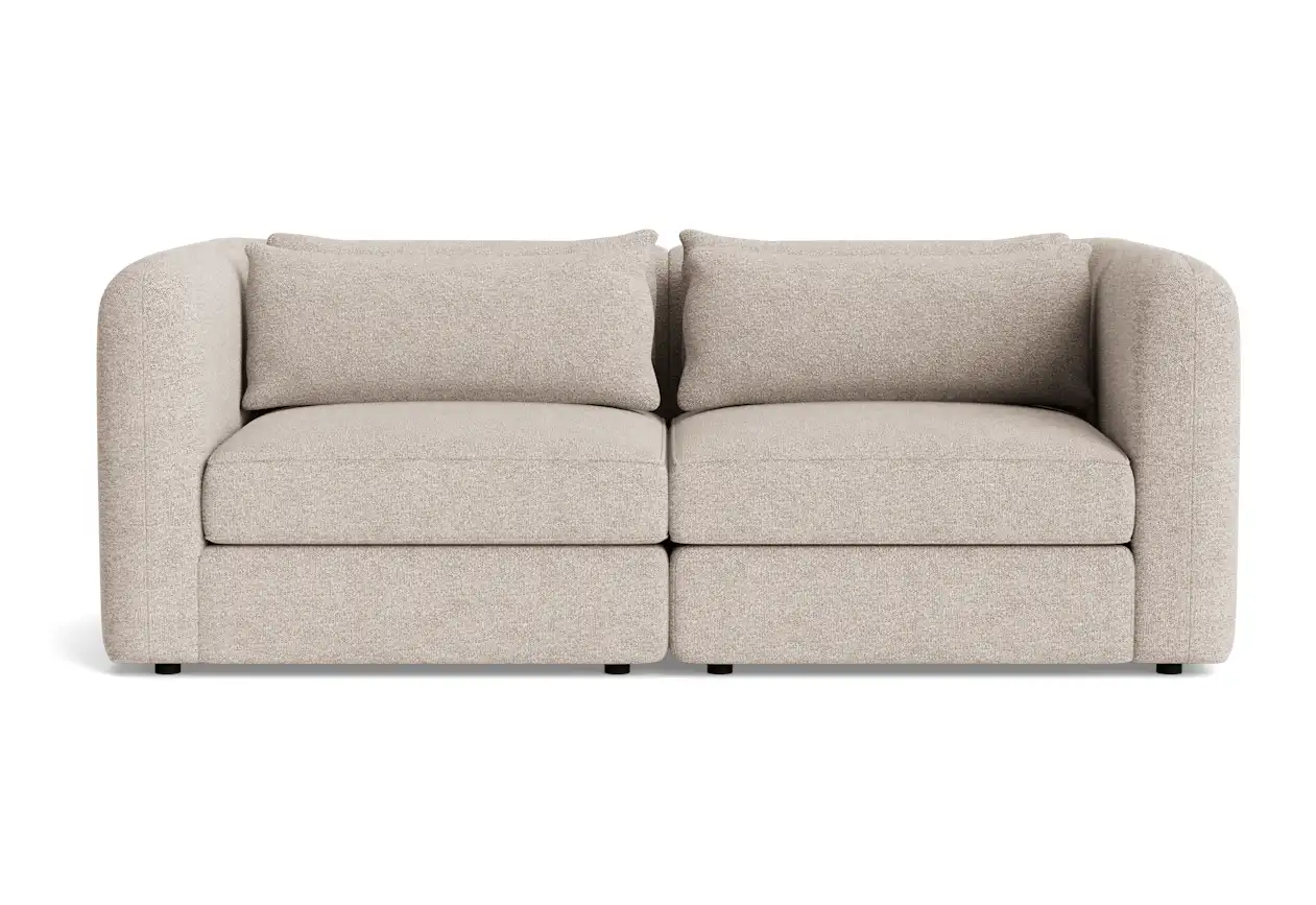 sebastian modular loveseat borough cotton