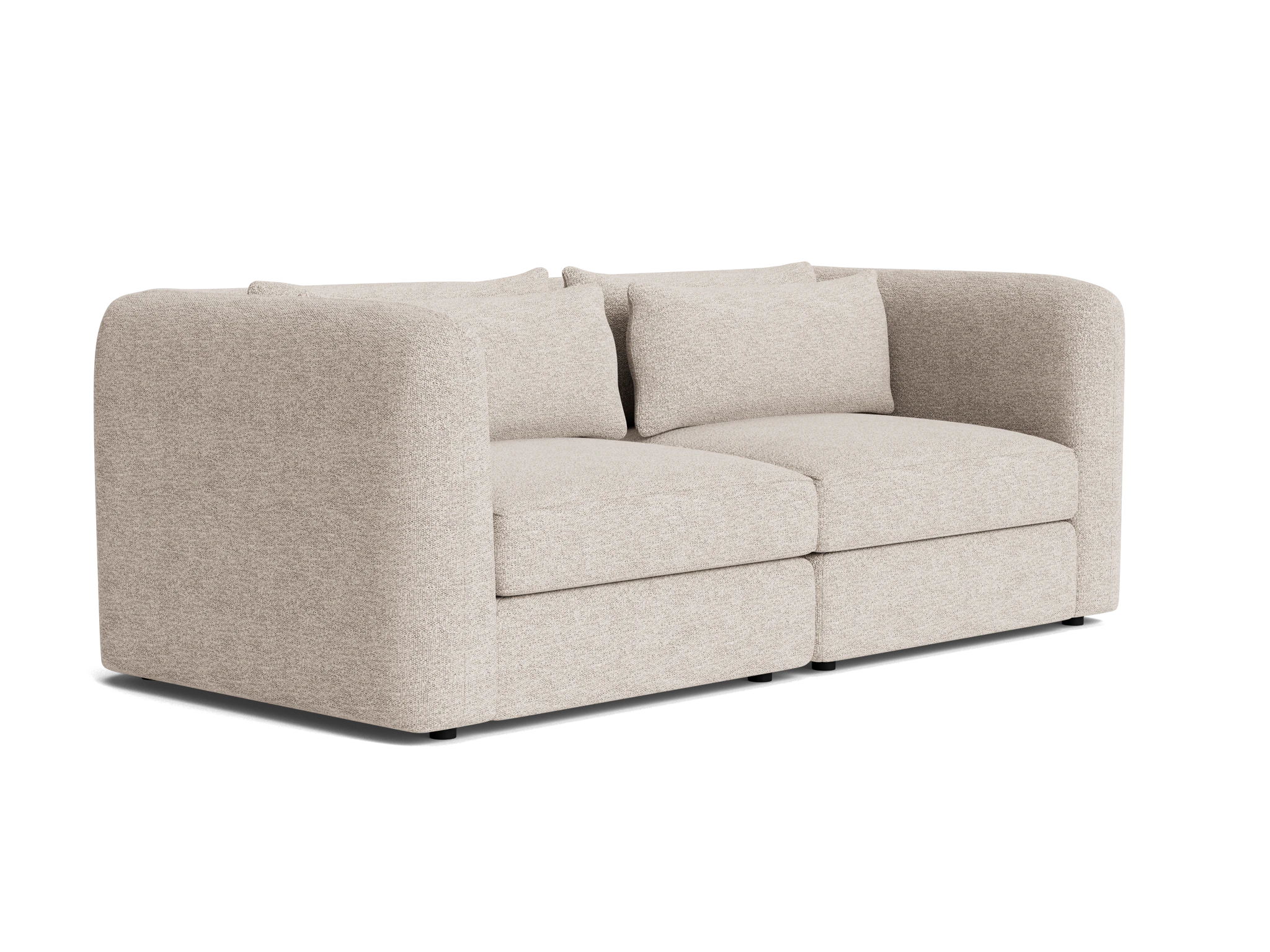 sebastian modular loveseat borough cotton